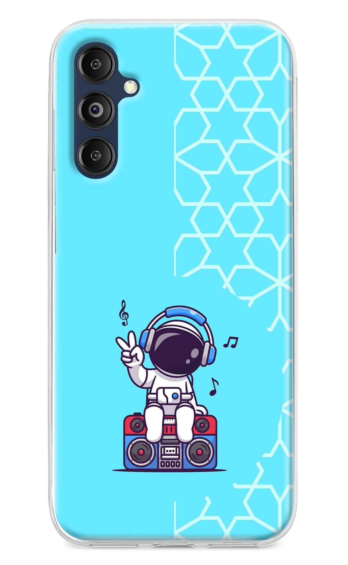 Cute Astronaut Chilling Samsung M14 Back Cover