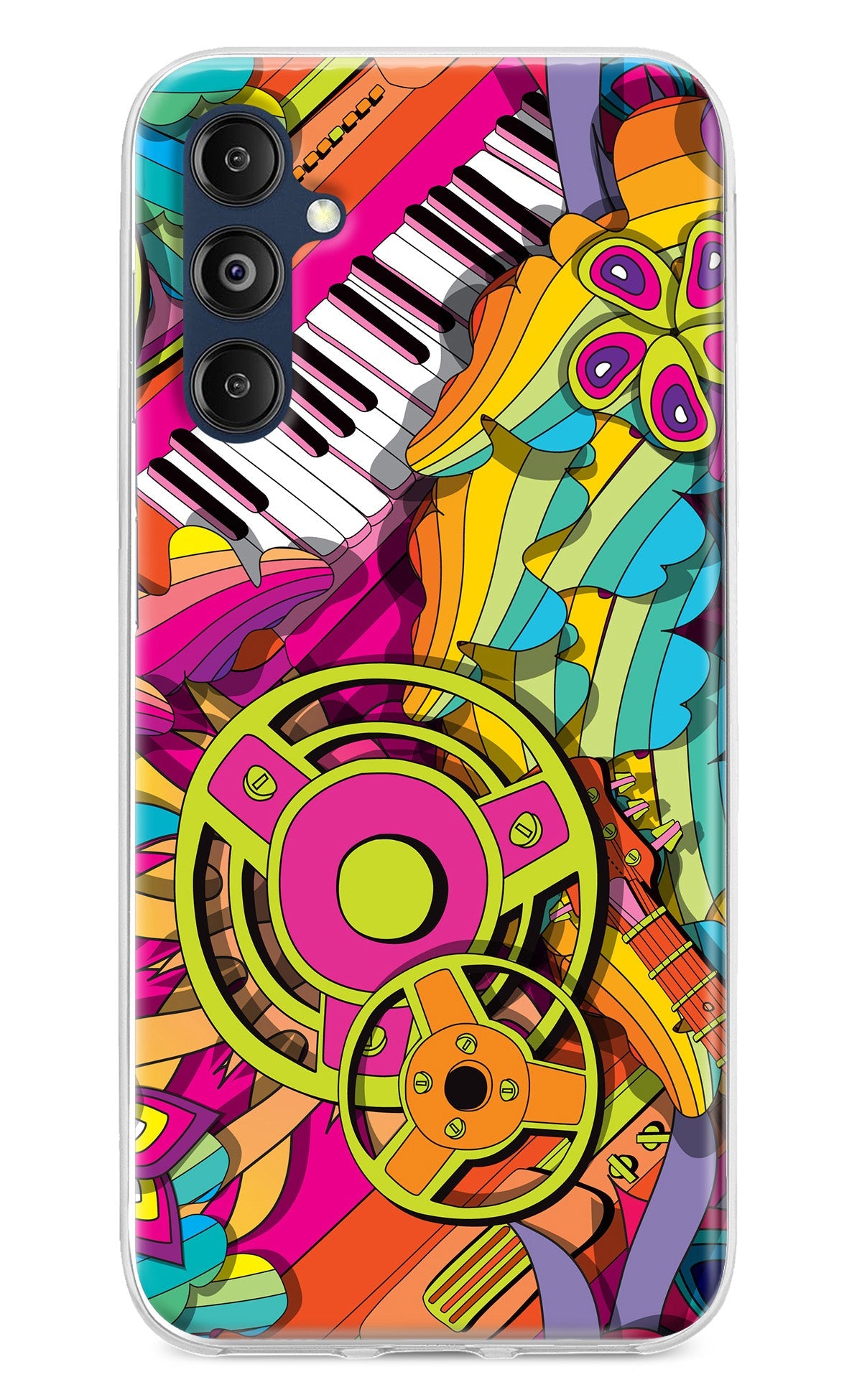 Music Doodle Samsung M14 Back Cover