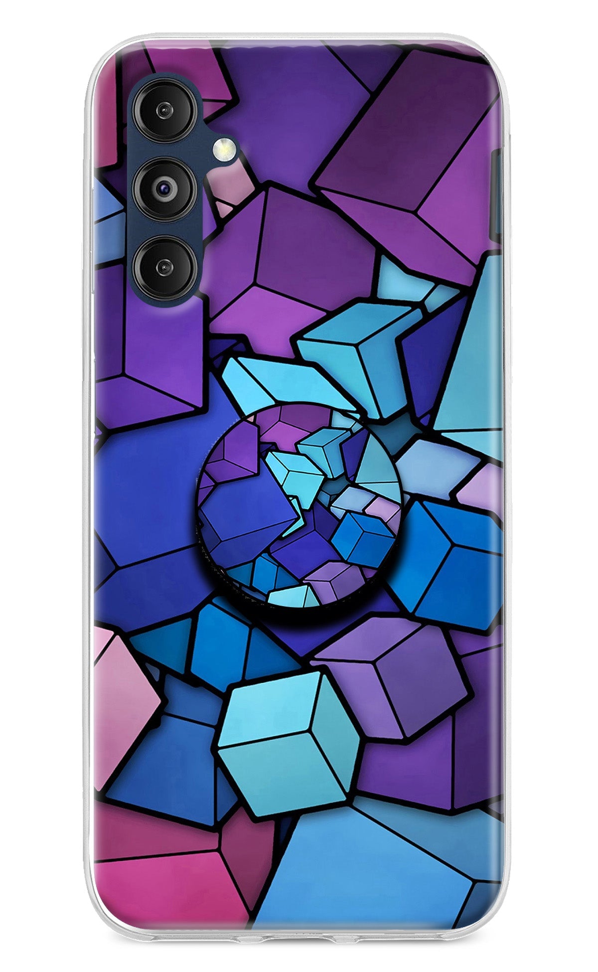 Cubic Abstract Samsung M14 Pop Case