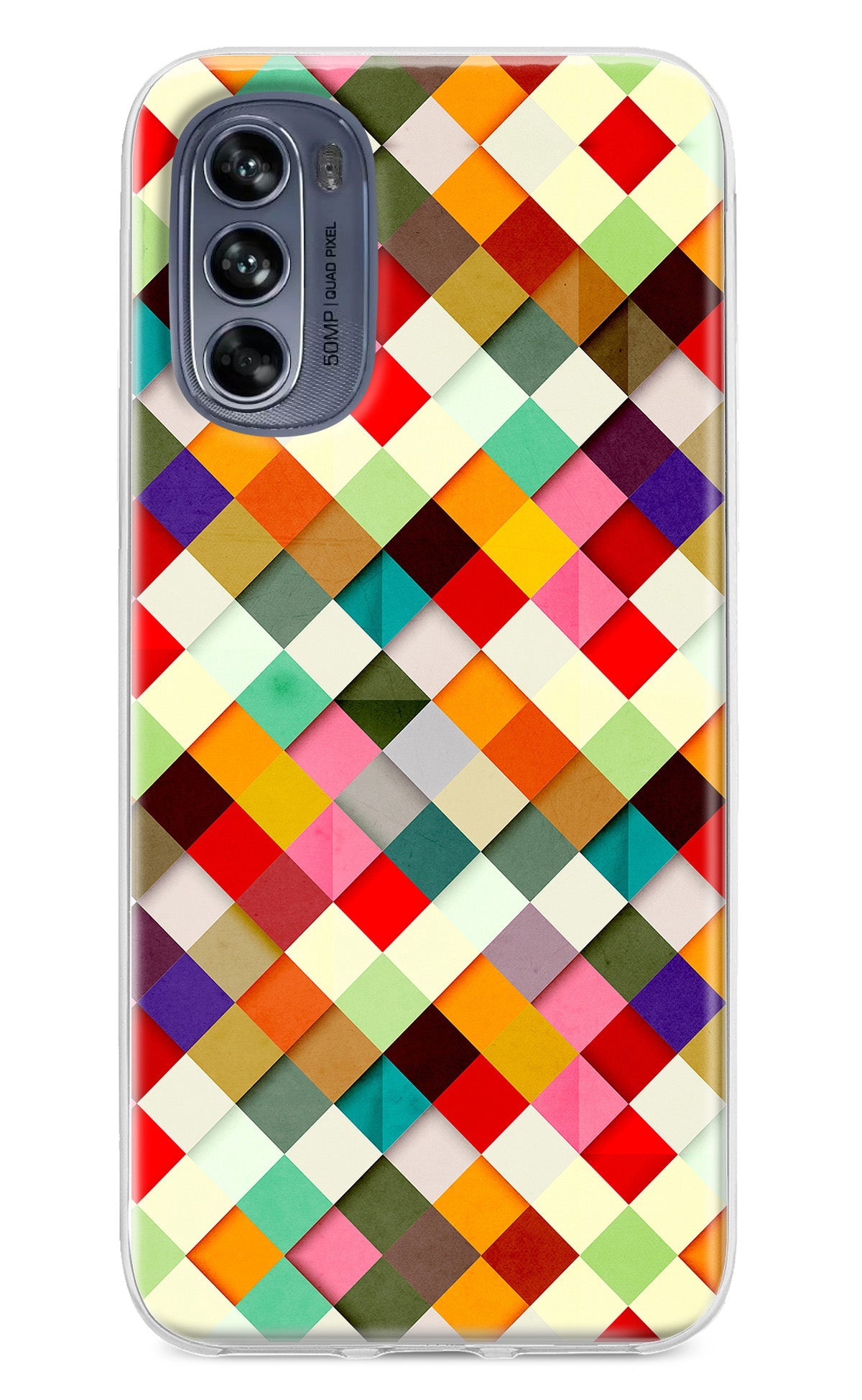Geometric Abstract Colorful Moto G62 5G Back Cover