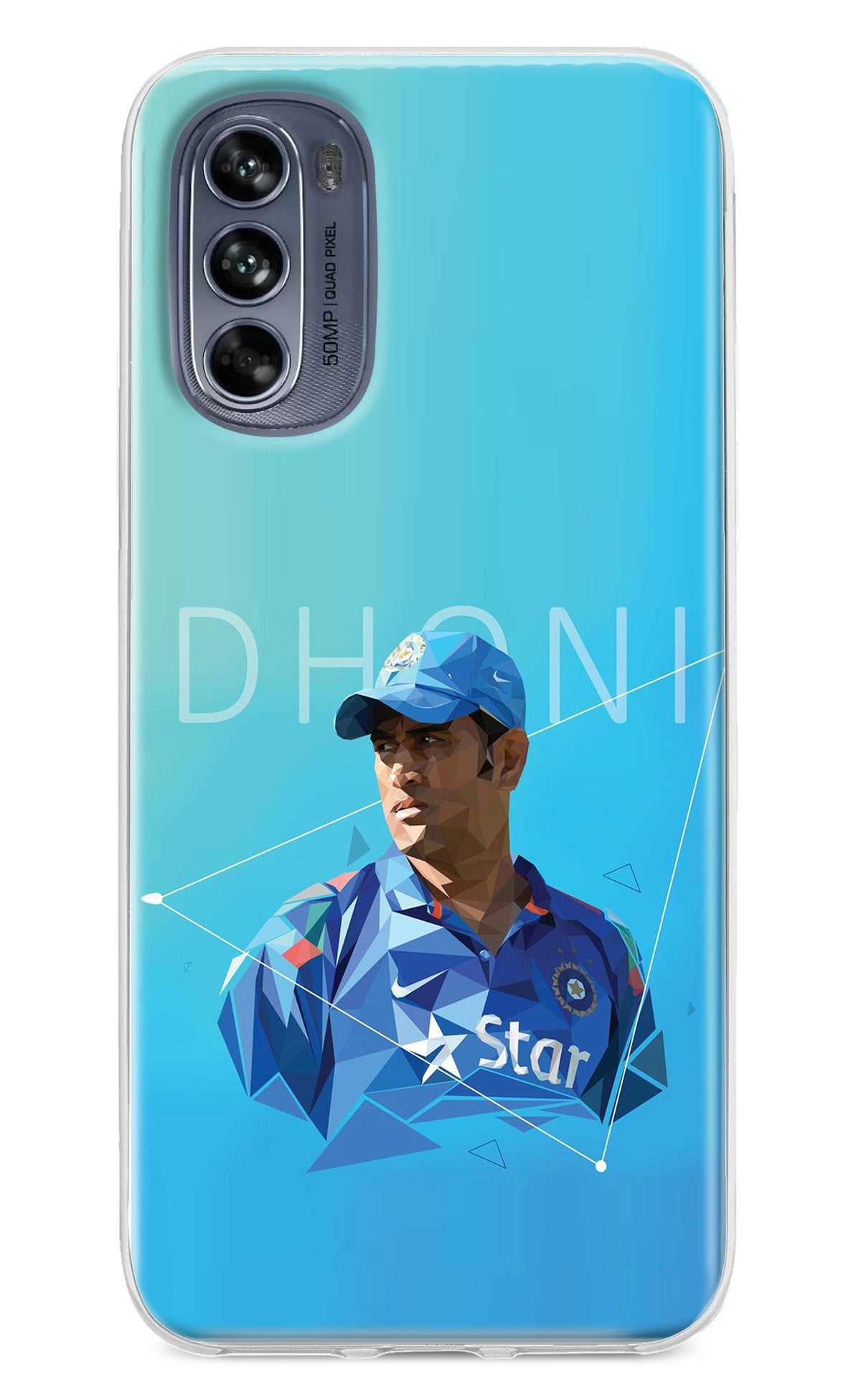 Dhoni Artwork Moto G62 5G Back Cover