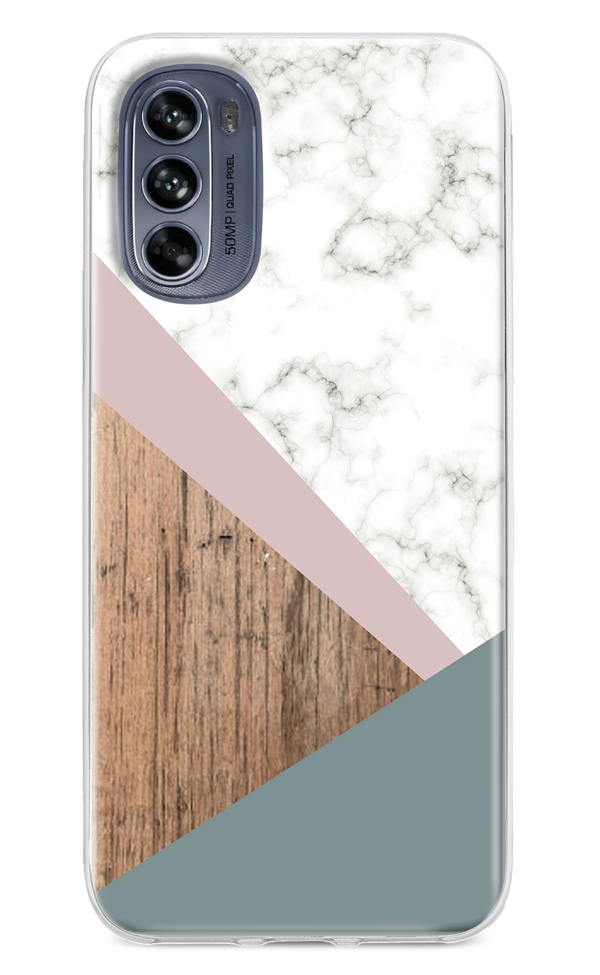 Marble wood Abstract Moto G62 5G Back Cover