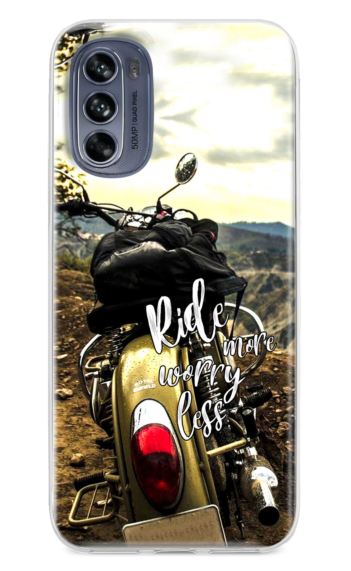 Ride More Worry Less Moto G62 5G Back Cover