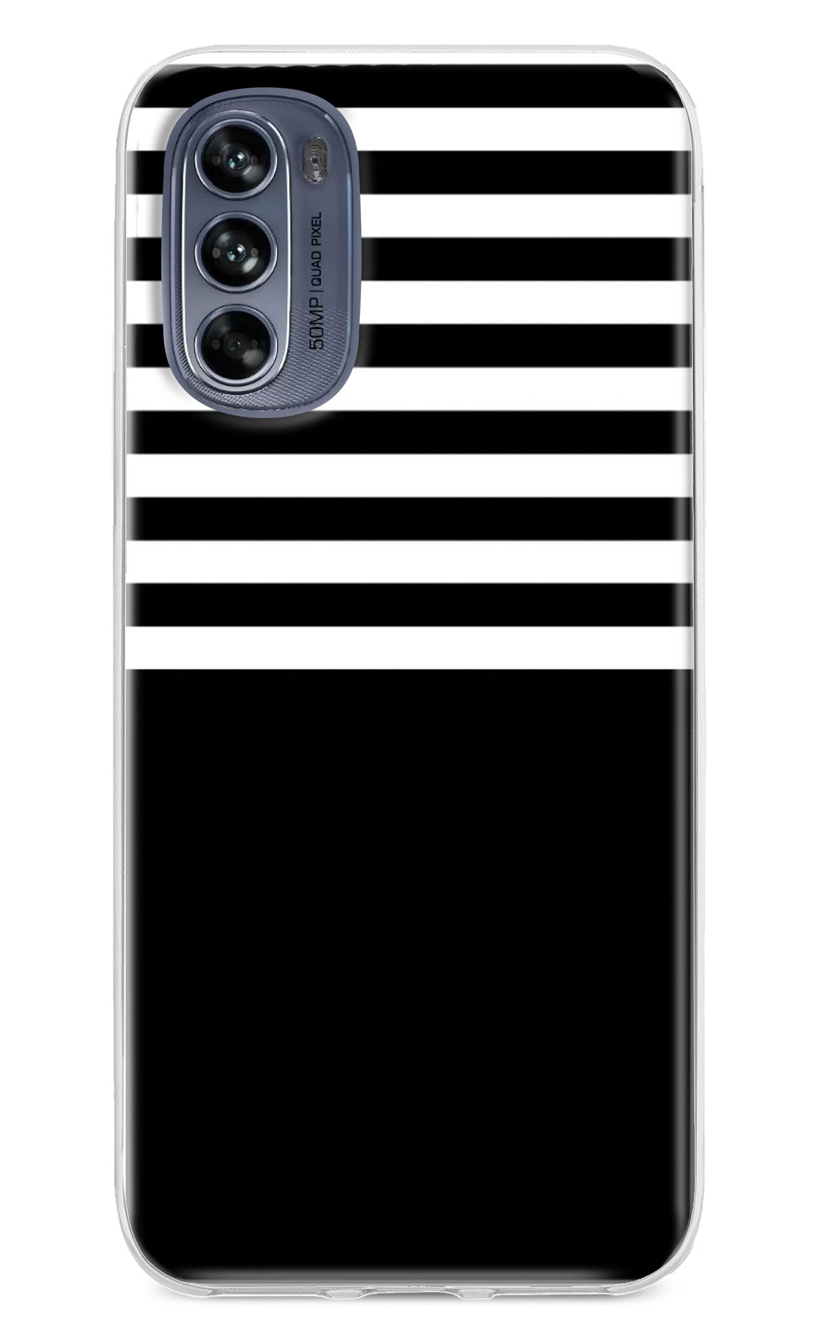 Black and White Print Moto G62 5G Back Cover