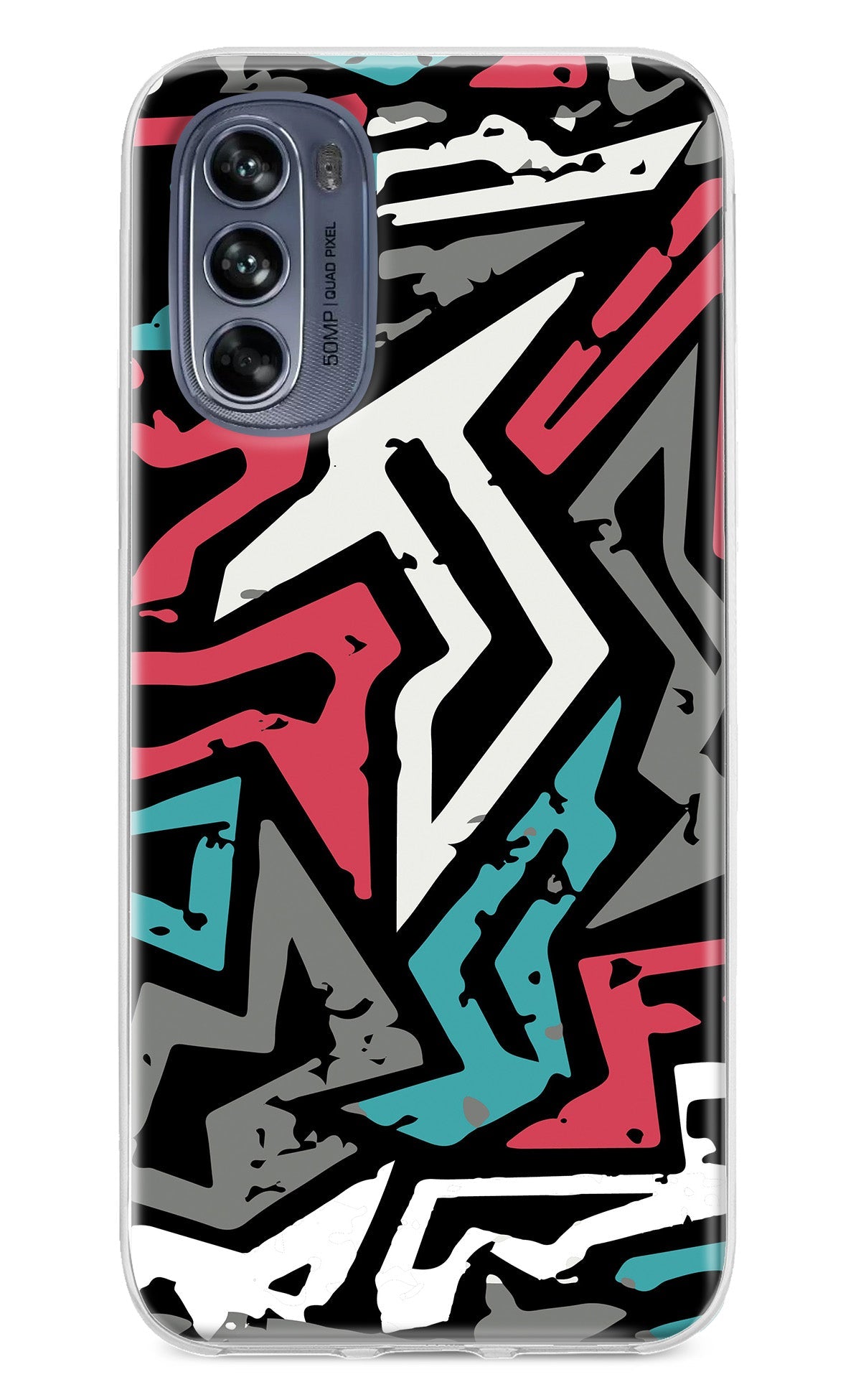 Geometric Graffiti Moto G62 5G Back Cover