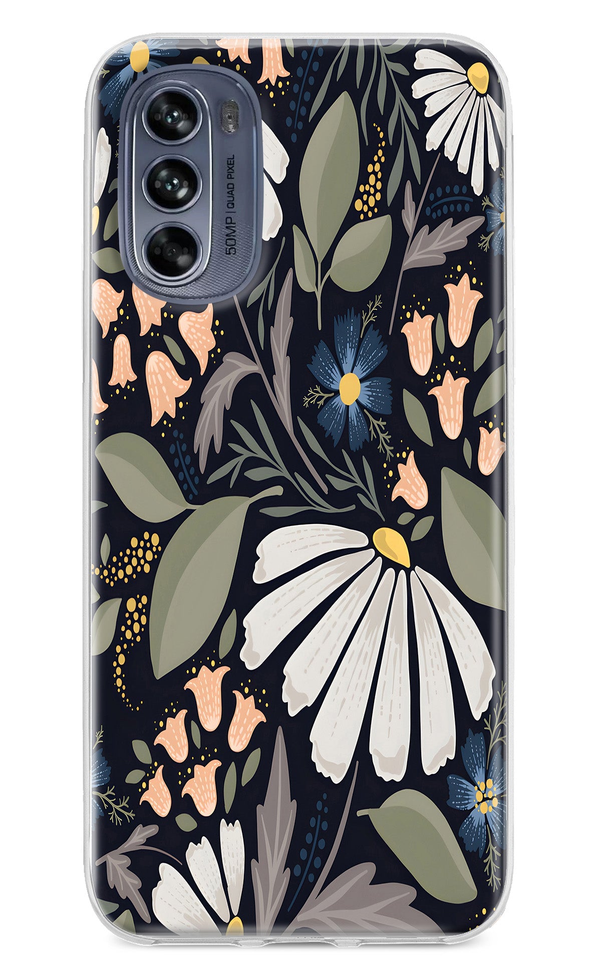 Flowers Art Moto G62 5G Back Cover