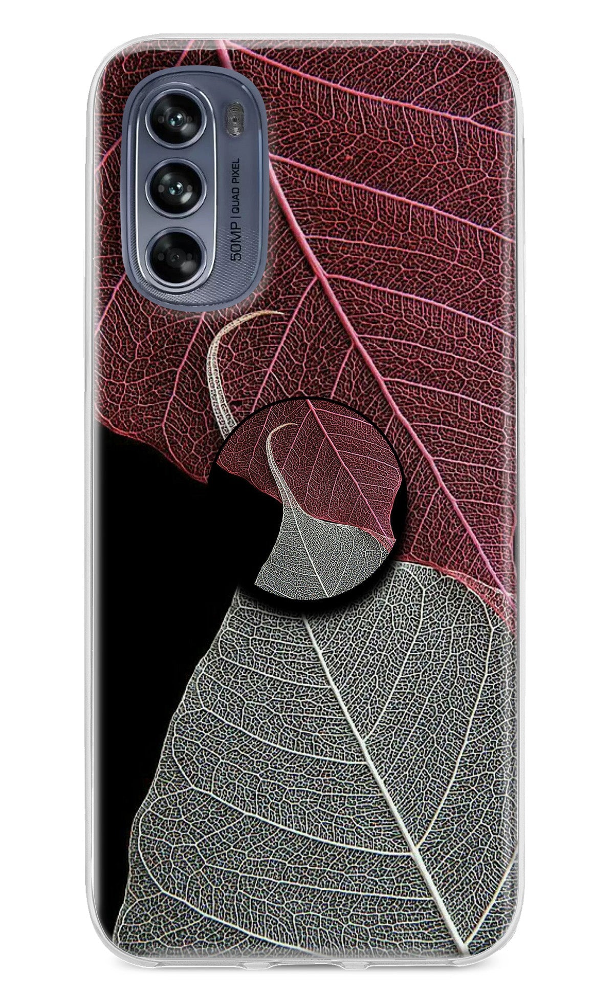 Leaf Pattern Moto G62 5G Pop Case