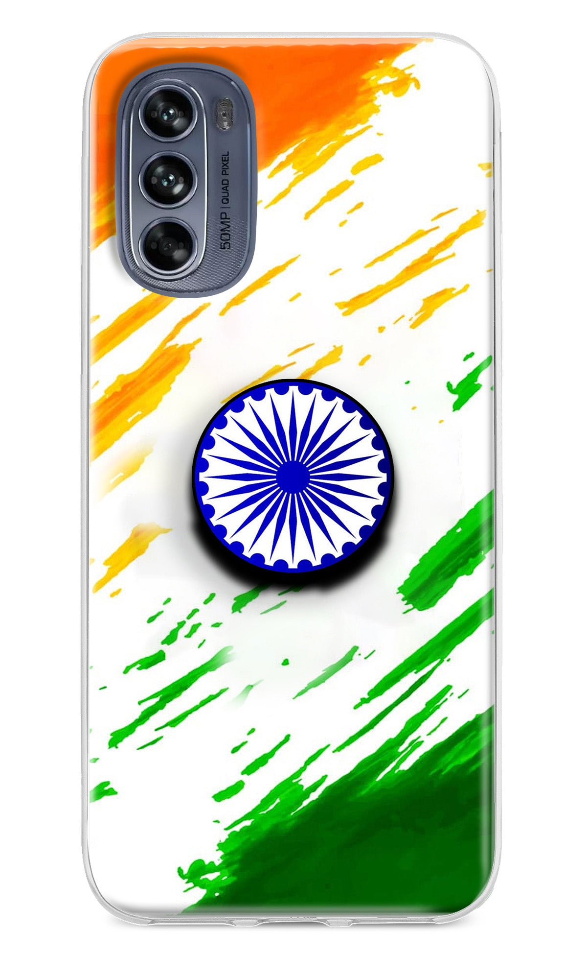Indian Flag Ashoka Chakra Moto G62 5G Pop Case