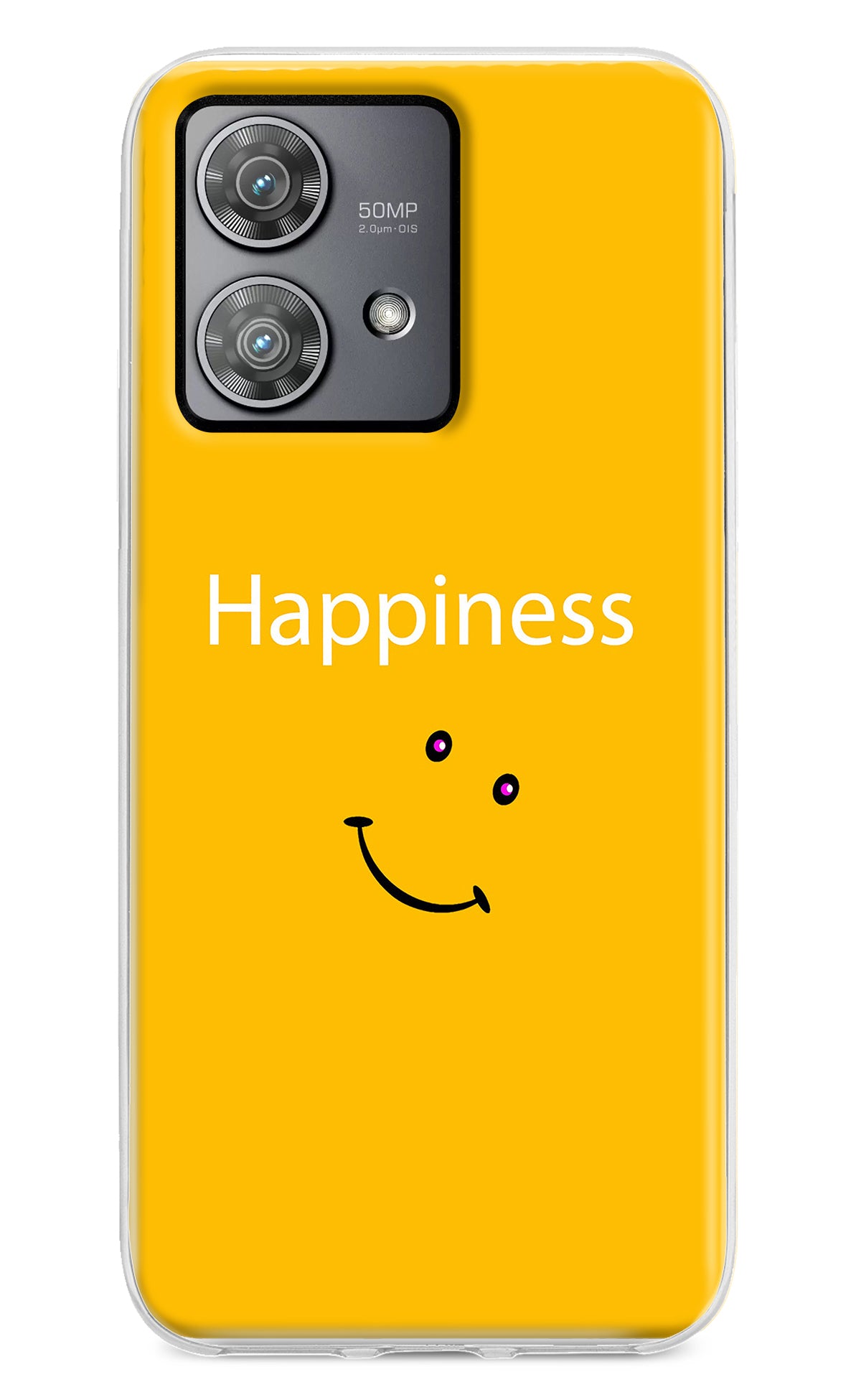 Happiness With Smiley Moto Edge 40 Neo Back Cover