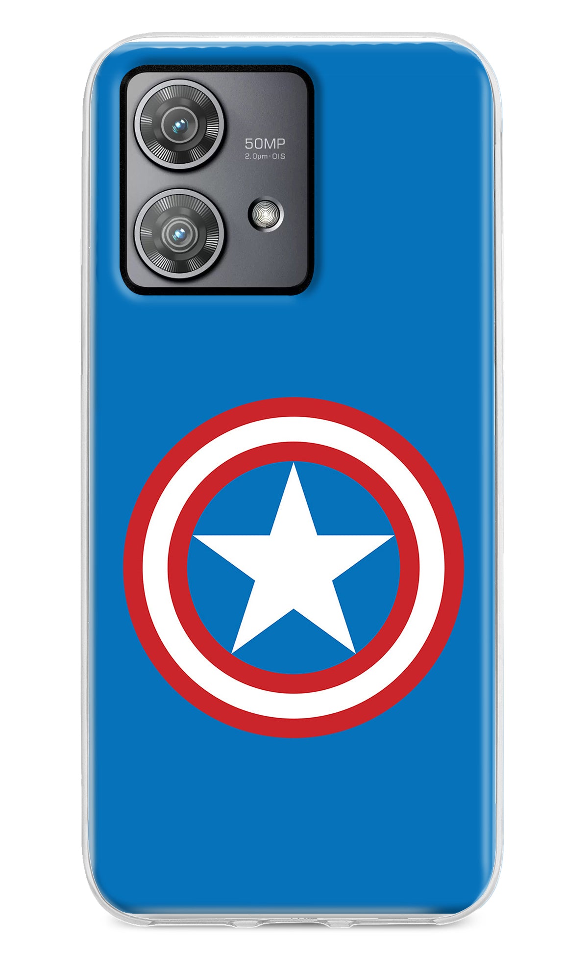 Captain America Logo Moto Edge 40 Neo Back Cover