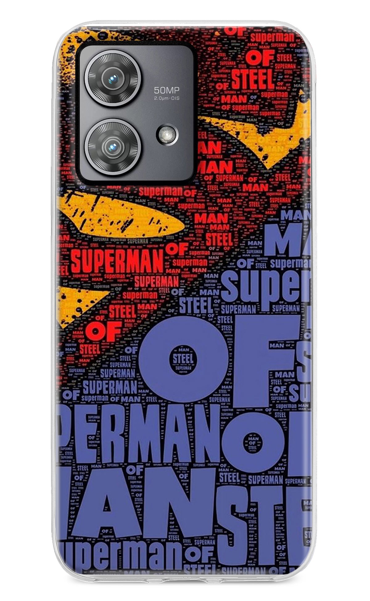 Superman Moto Edge 40 Neo Back Cover