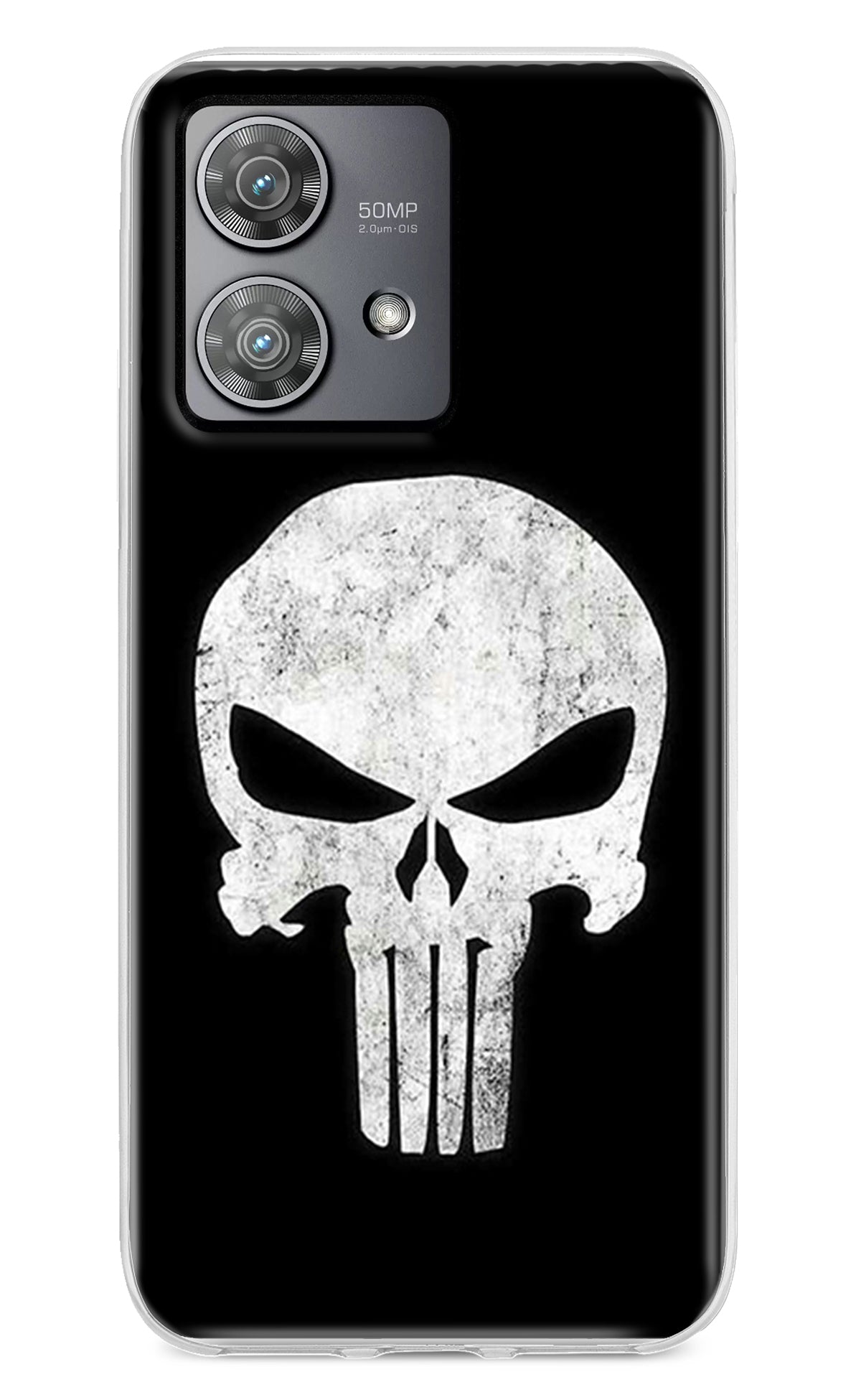 Punisher Skull Moto Edge 40 Neo Back Cover