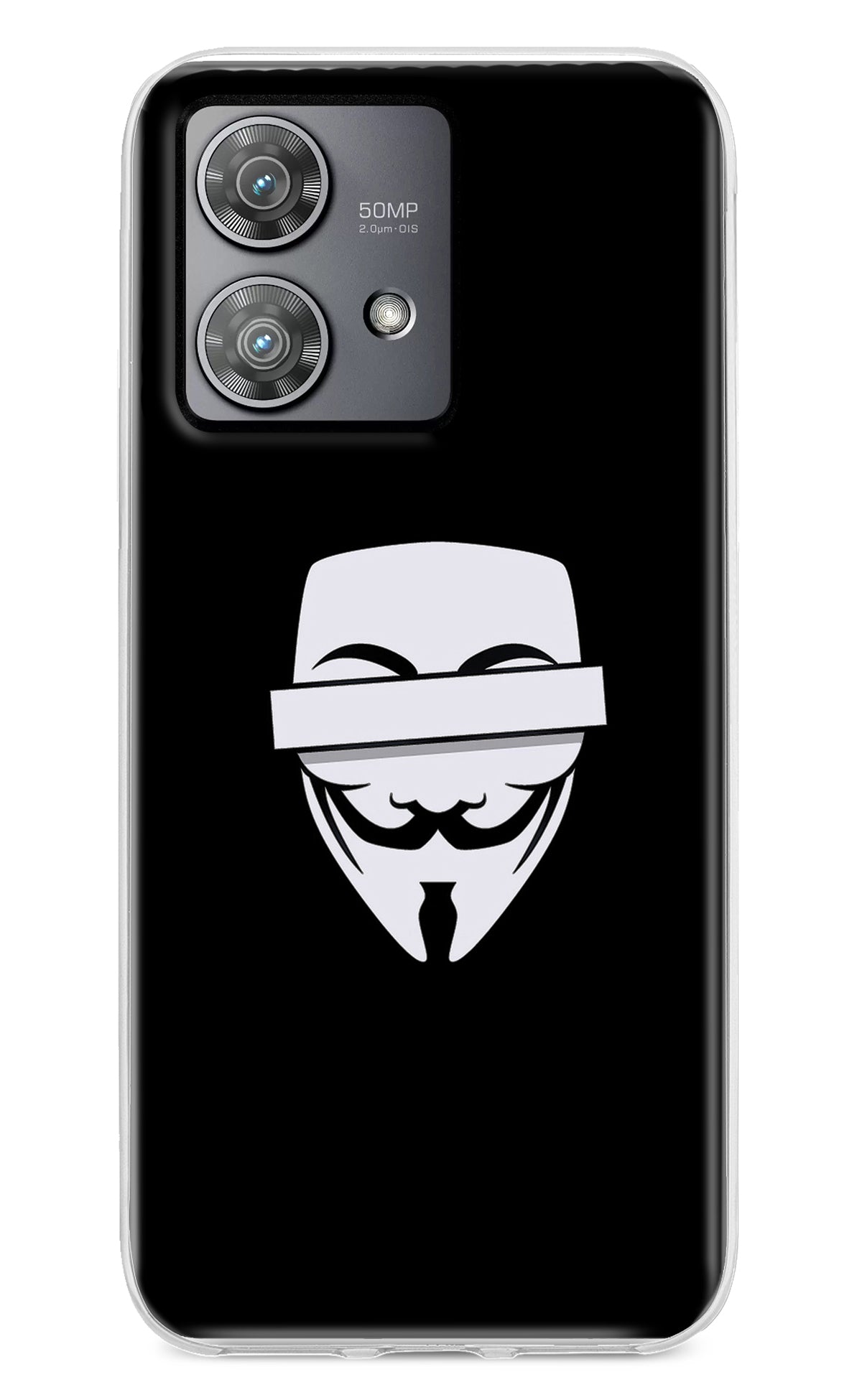 Anonymous Face Moto Edge 40 Neo Back Cover