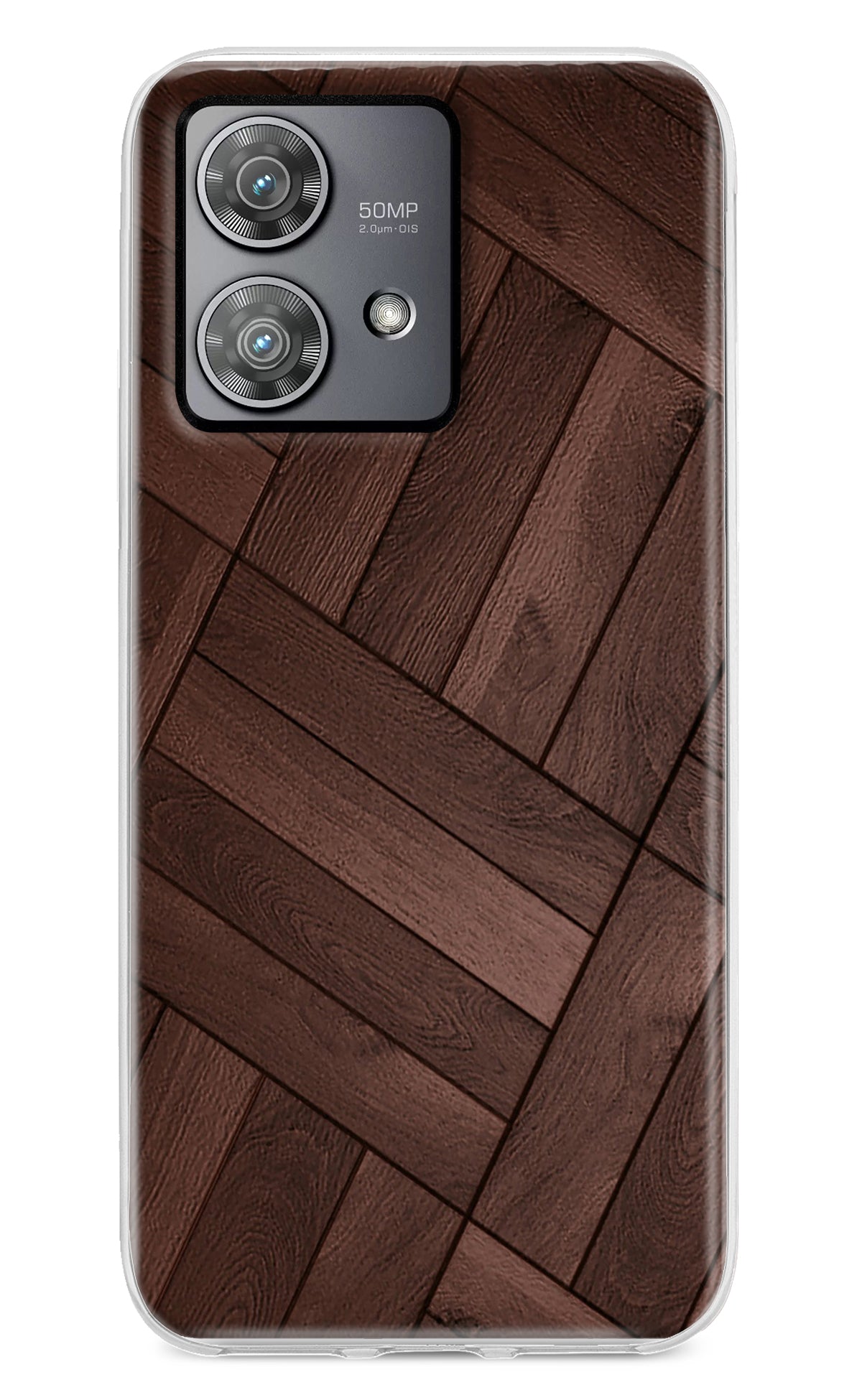 Wooden Texture Design Moto Edge 40 Neo Back Cover