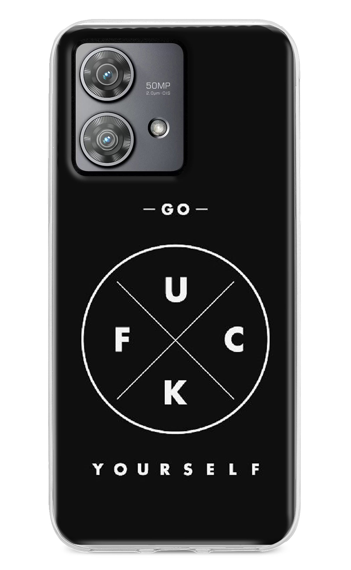 Go Fuck Yourself Moto Edge 40 Neo Back Cover