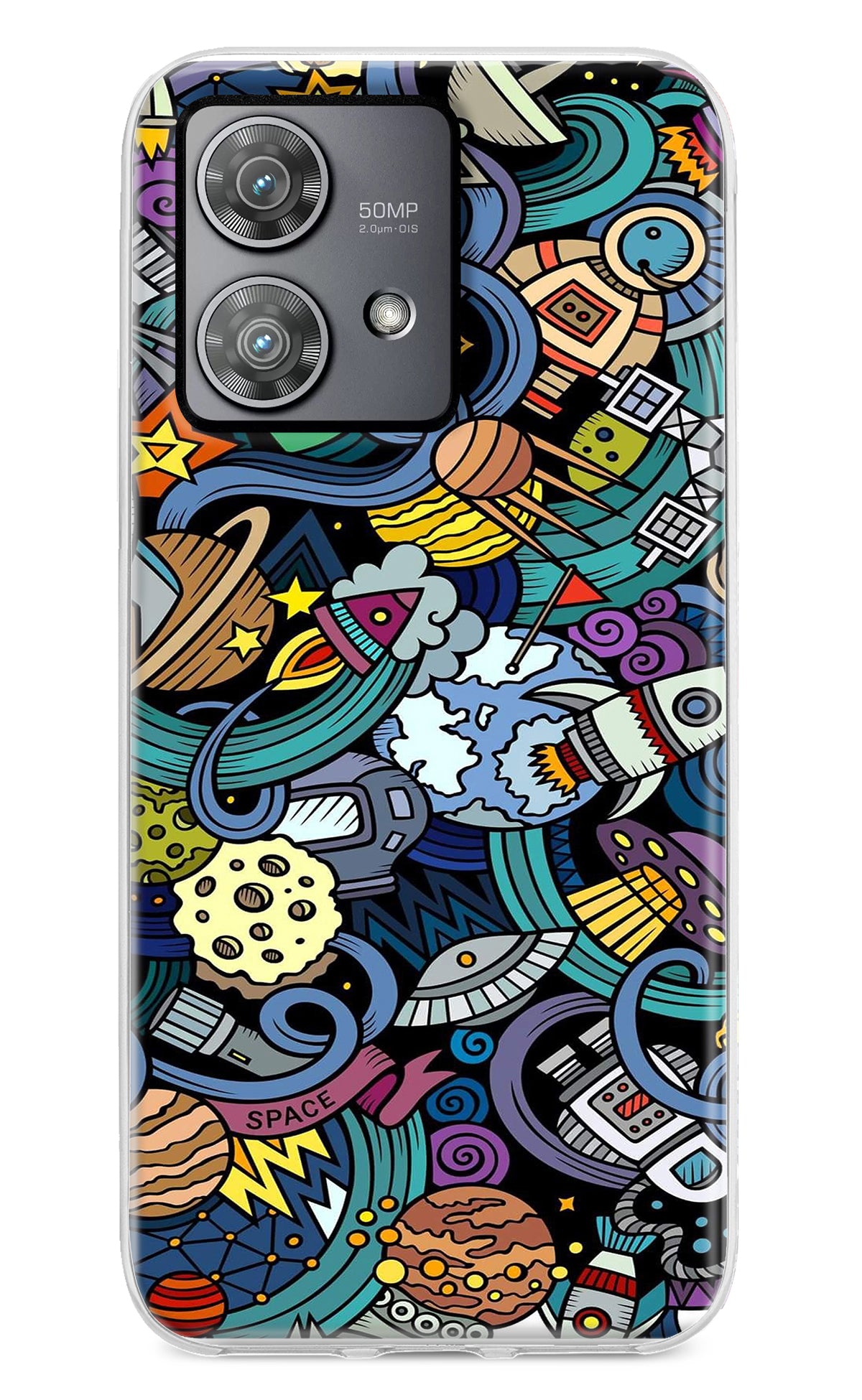 Space Abstract Moto Edge 40 Neo Back Cover