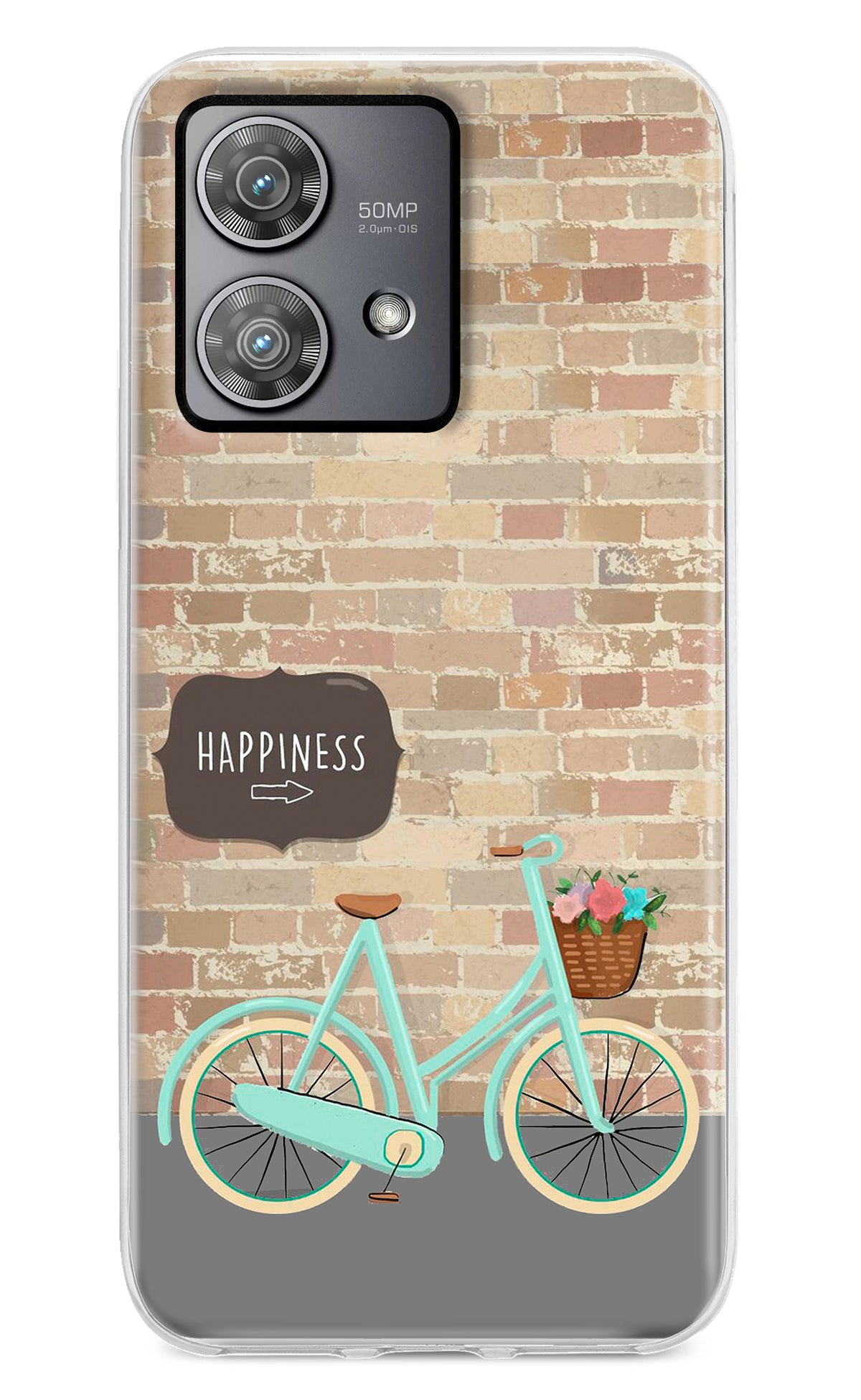 Happiness Artwork Moto Edge 40 Neo Back Cover