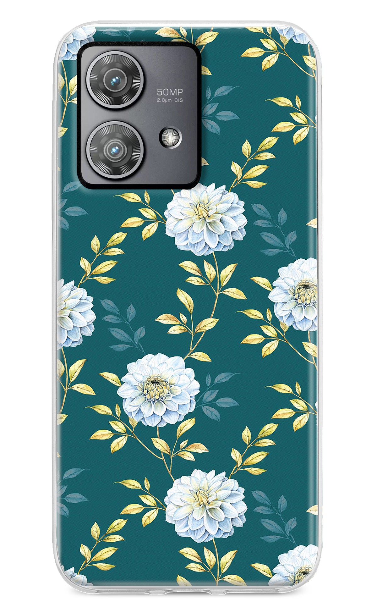 Flowers Moto Edge 40 Neo Back Cover