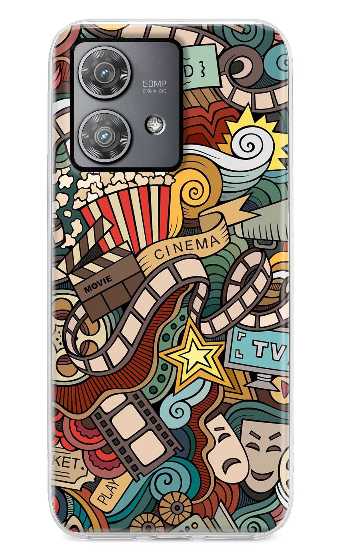 Cinema Abstract Moto Edge 40 Neo Back Cover