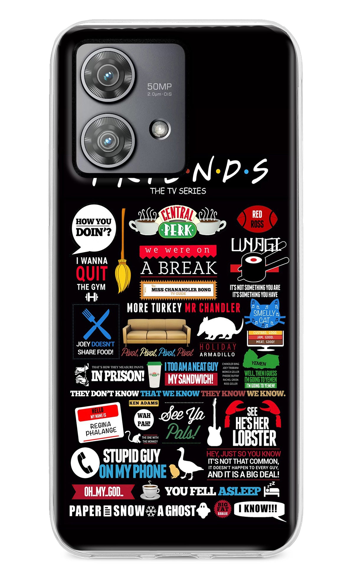 FRIENDS Moto Edge 40 Neo Back Cover