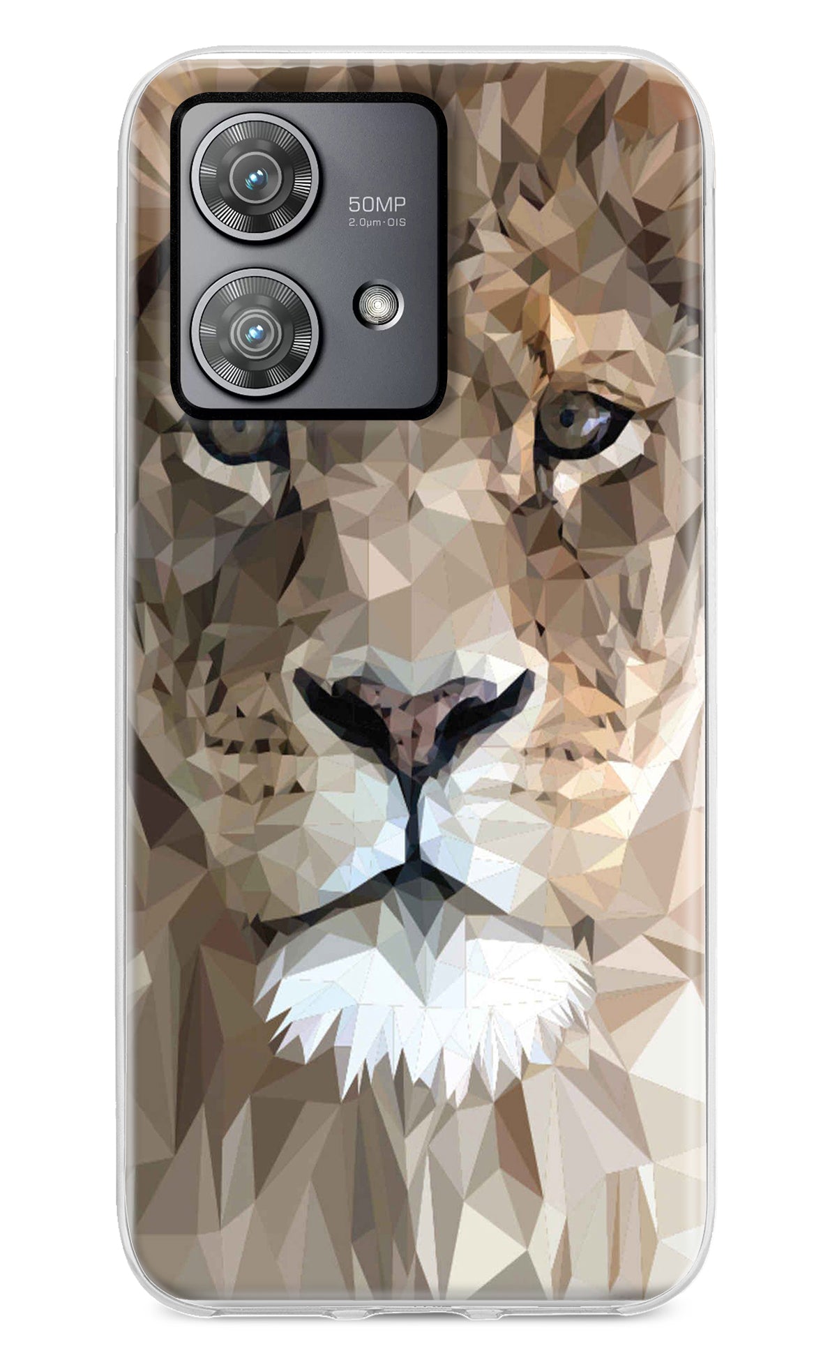 Lion Art Moto Edge 40 Neo Back Cover