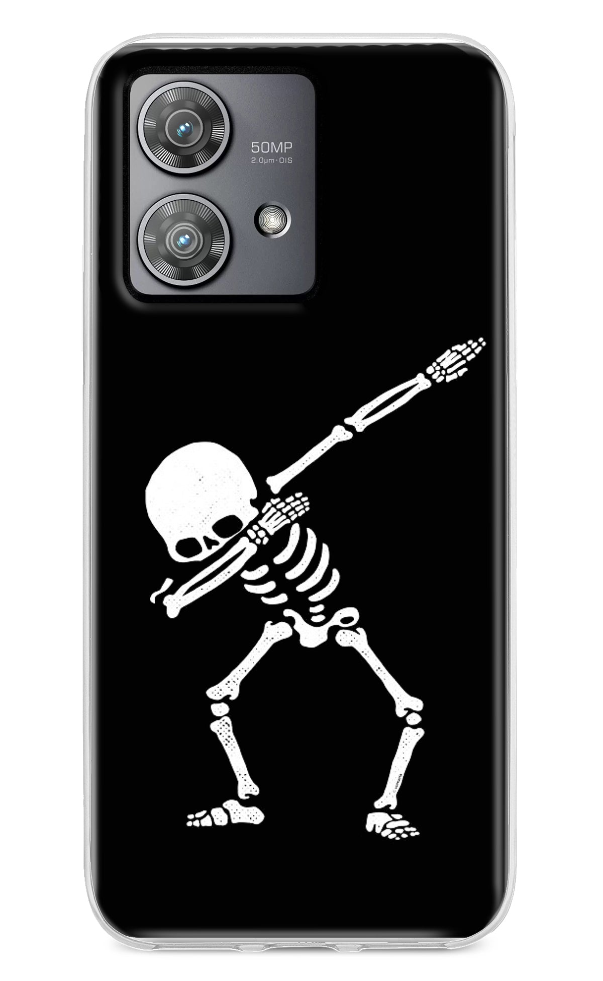 Dabbing Skeleton Art Moto Edge 40 Neo Back Cover