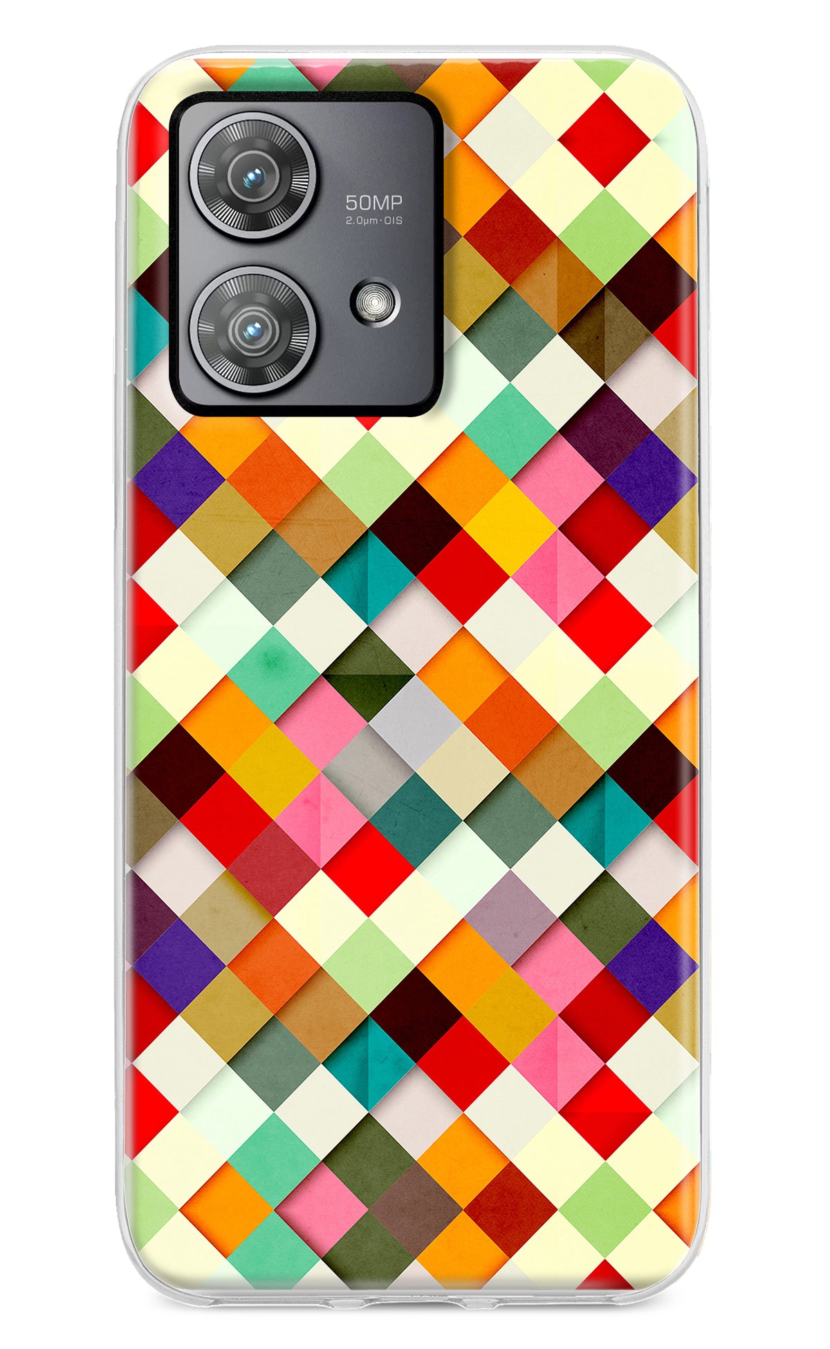 Geometric Abstract Colorful Moto Edge 40 Neo Back Cover