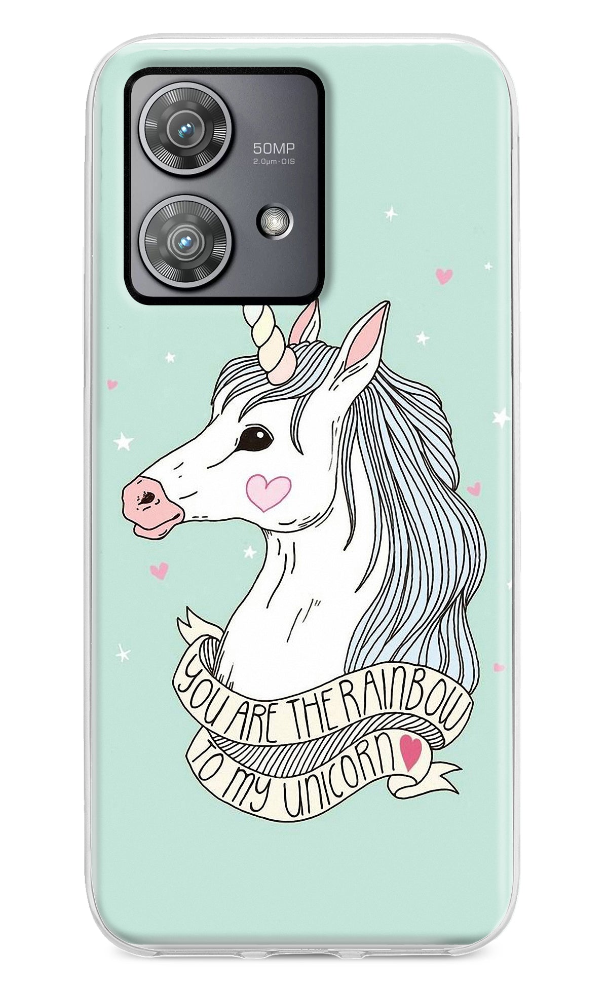 Unicorn Wallpaper Moto Edge 40 Neo Back Cover