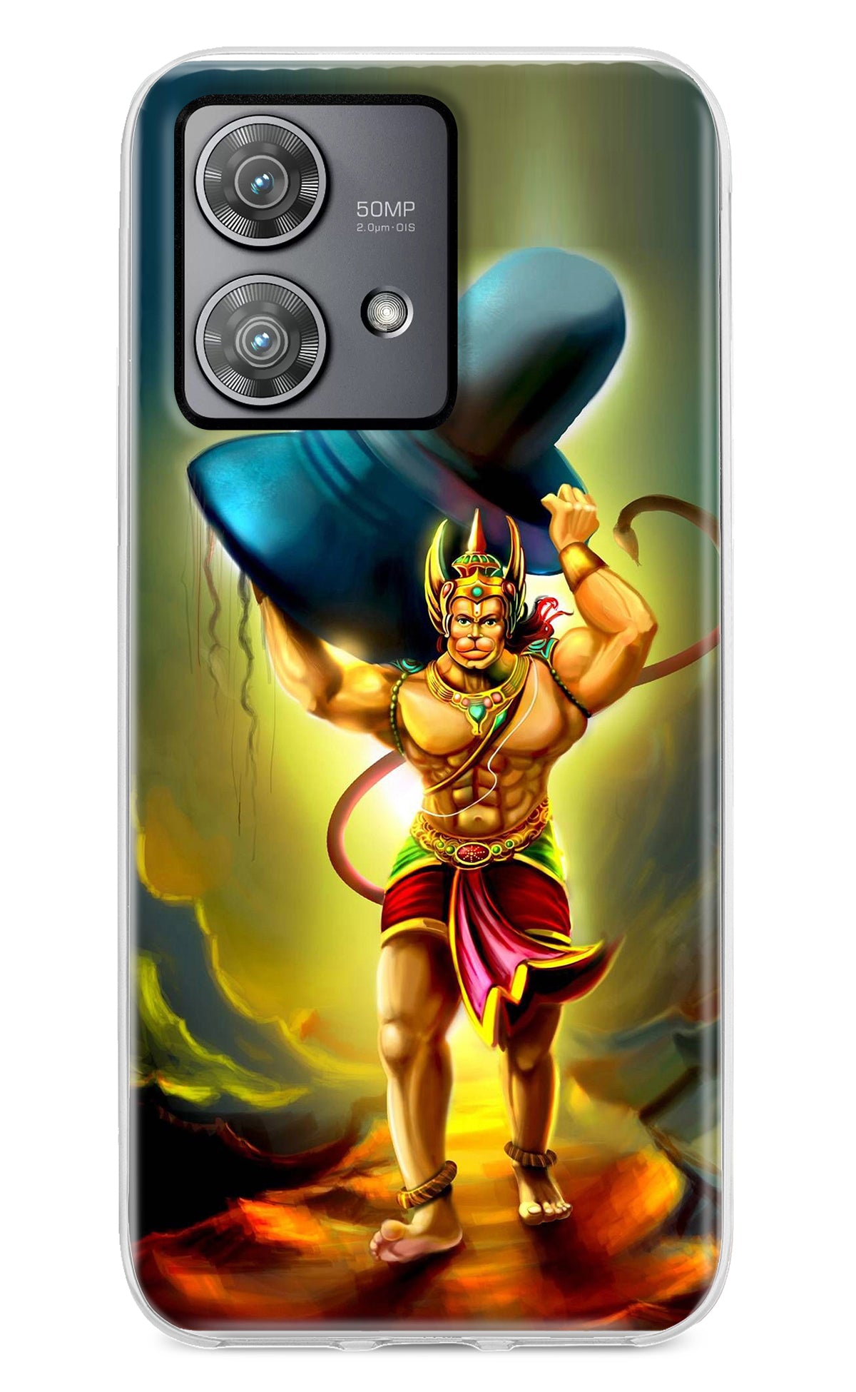 Lord Hanuman Moto Edge 40 Neo Back Cover