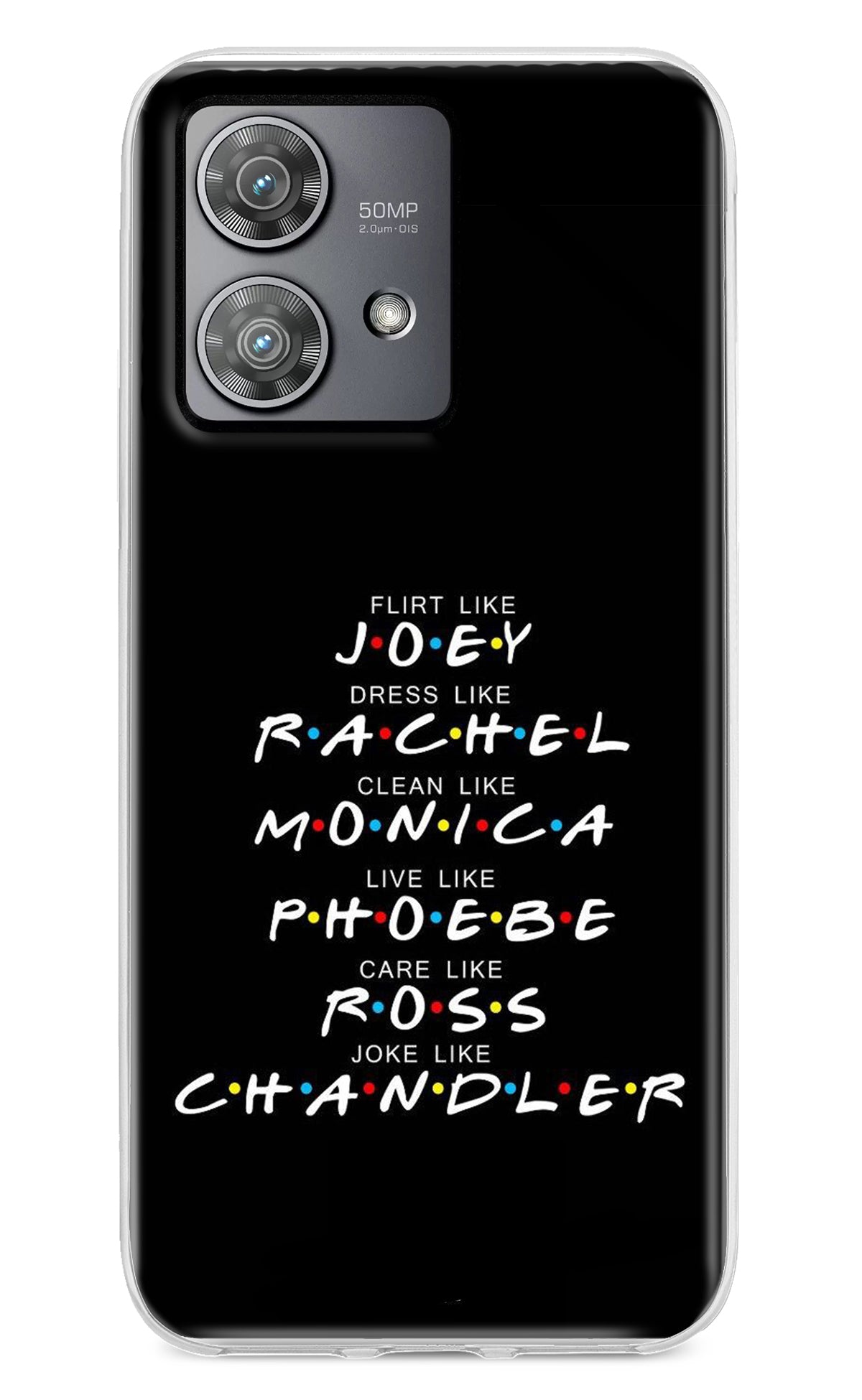 FRIENDS Character Moto Edge 40 Neo Back Cover