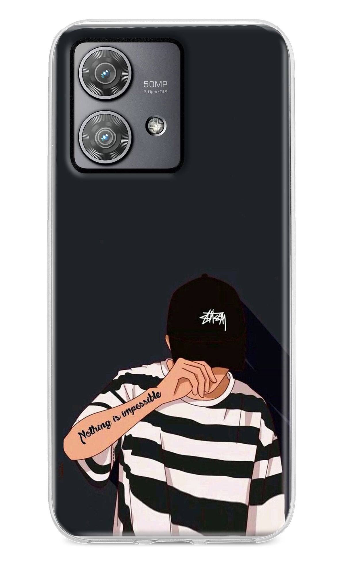 Aesthetic Boy Moto Edge 40 Neo Back Cover