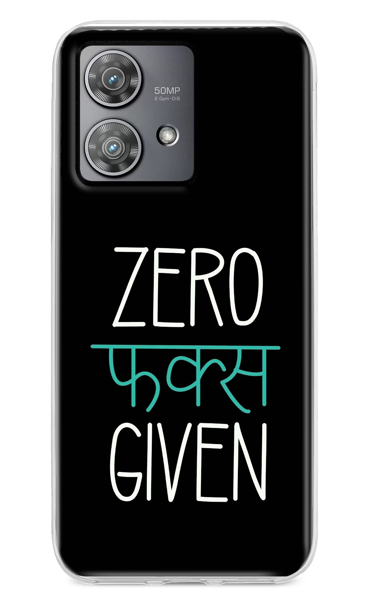 Zero Fucks Given Moto Edge 40 Neo Back Cover