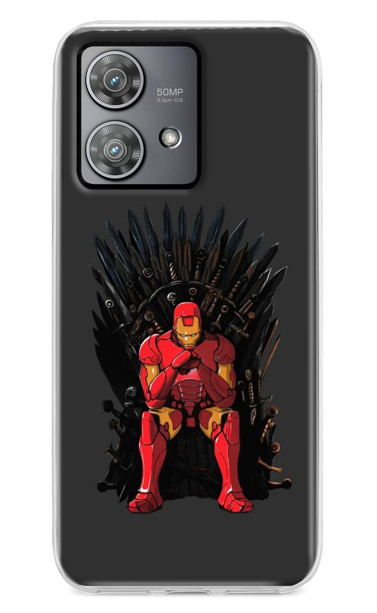 Ironman Throne Moto Edge 40 Neo Back Cover