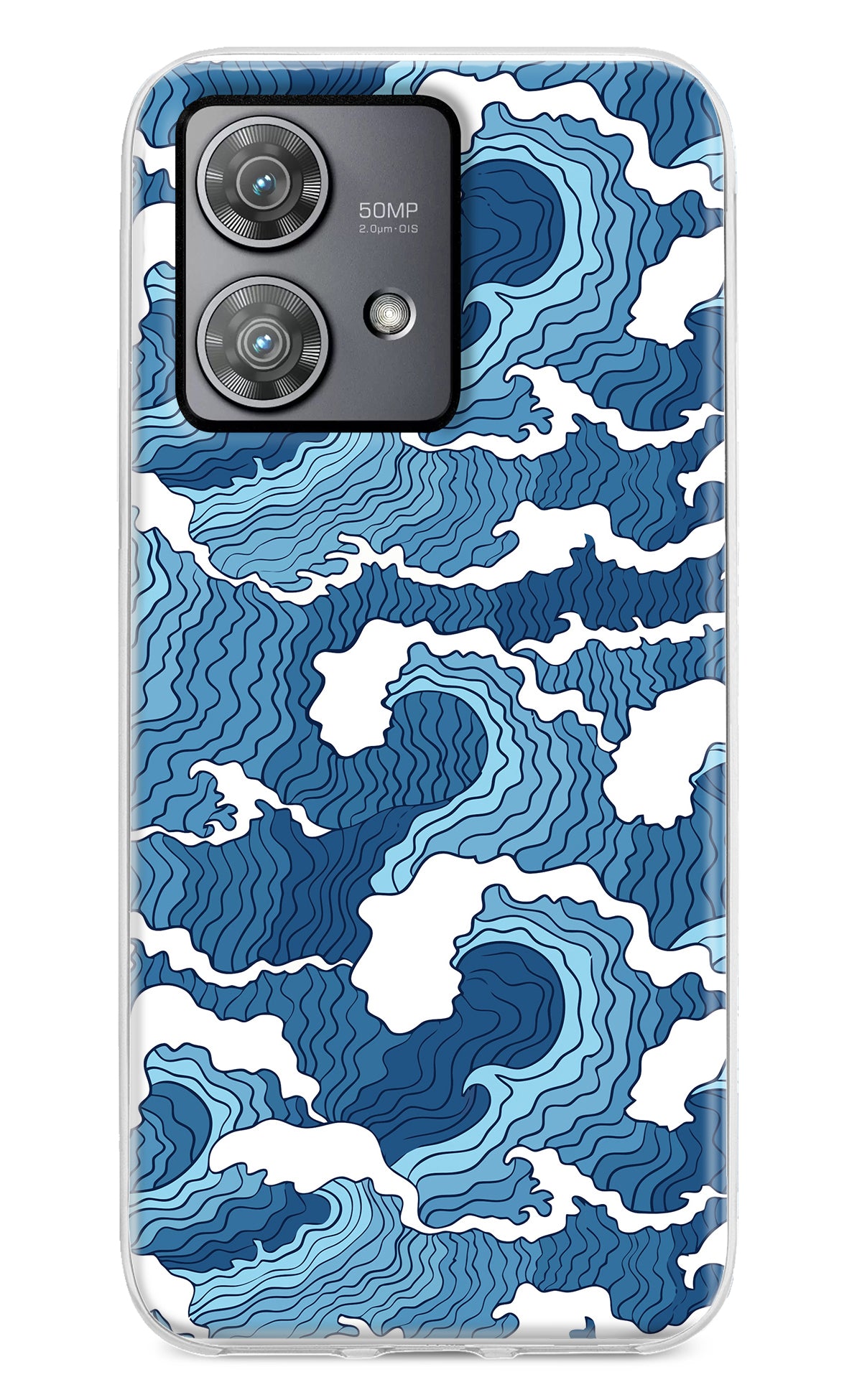 Blue Waves Moto Edge 40 Neo Back Cover