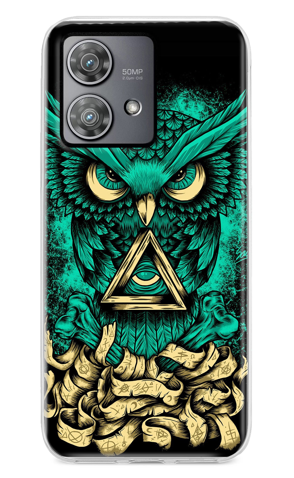 Green Owl Moto Edge 40 Neo Back Cover