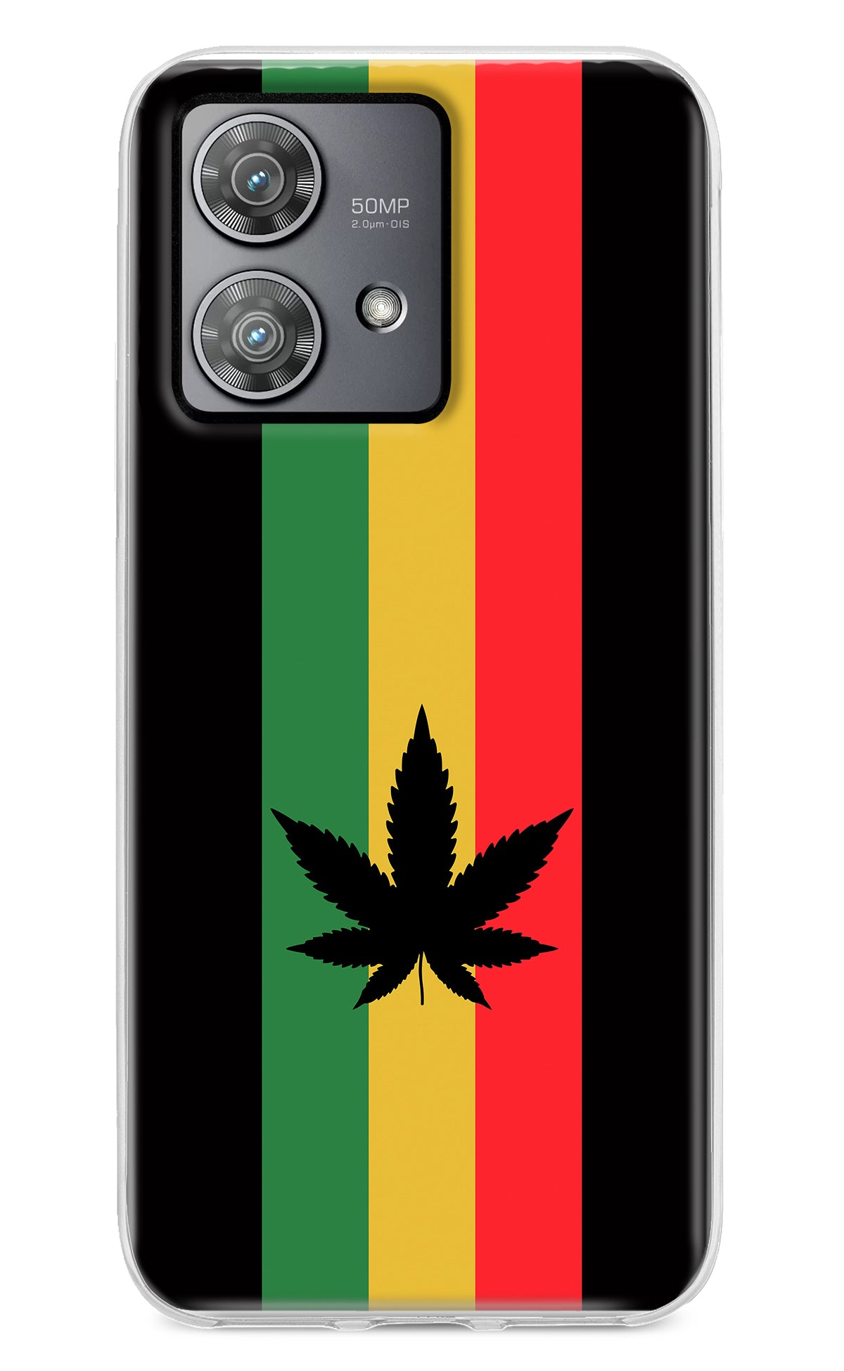 Weed Flag Moto Edge 40 Neo Back Cover