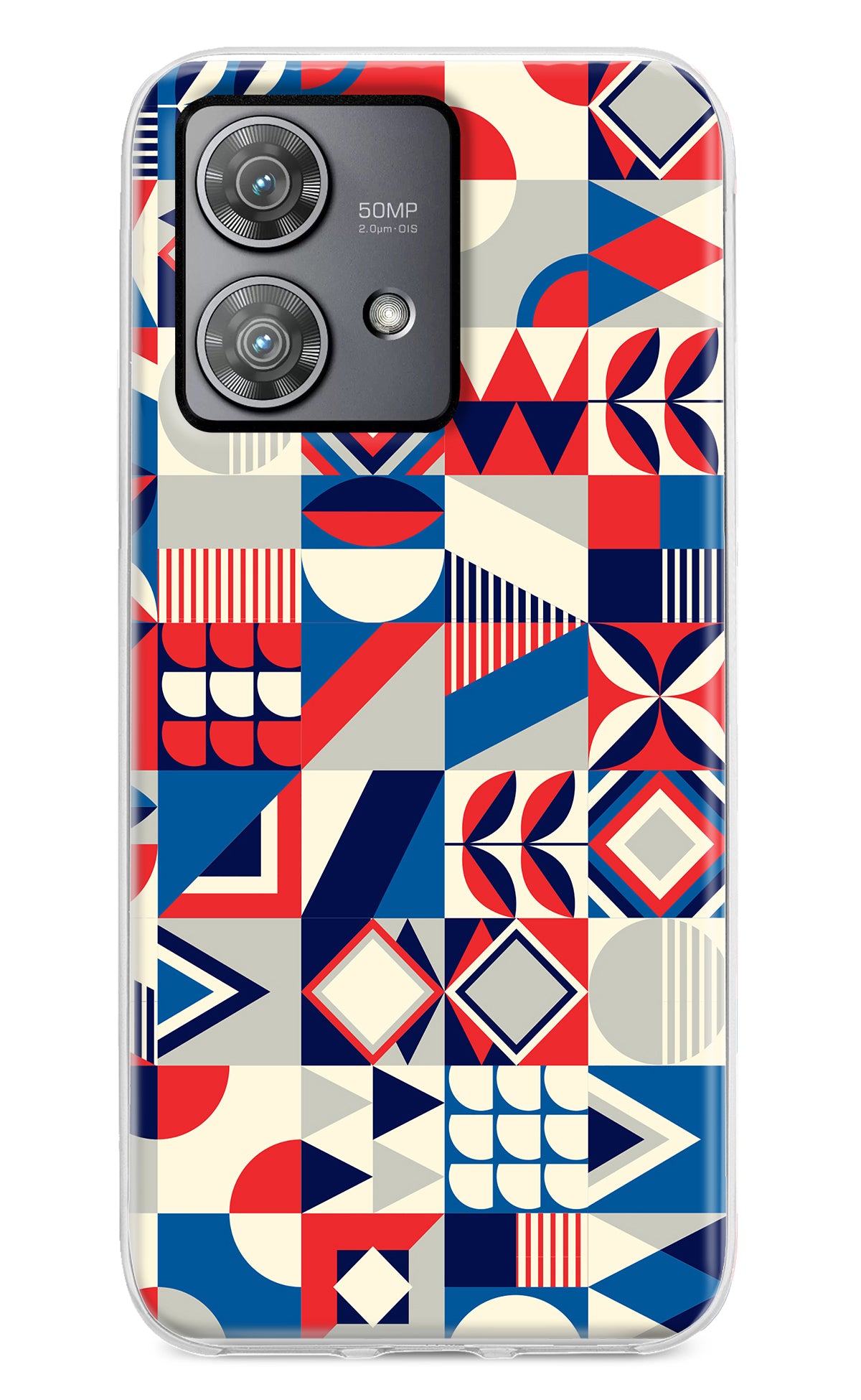 Colorful Pattern Moto Edge 40 Neo Back Cover