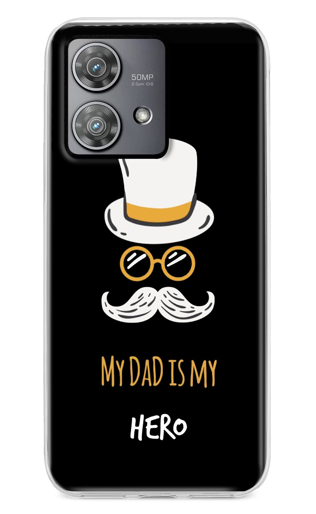 My Dad Is My Hero Moto Edge 40 Neo Back Cover