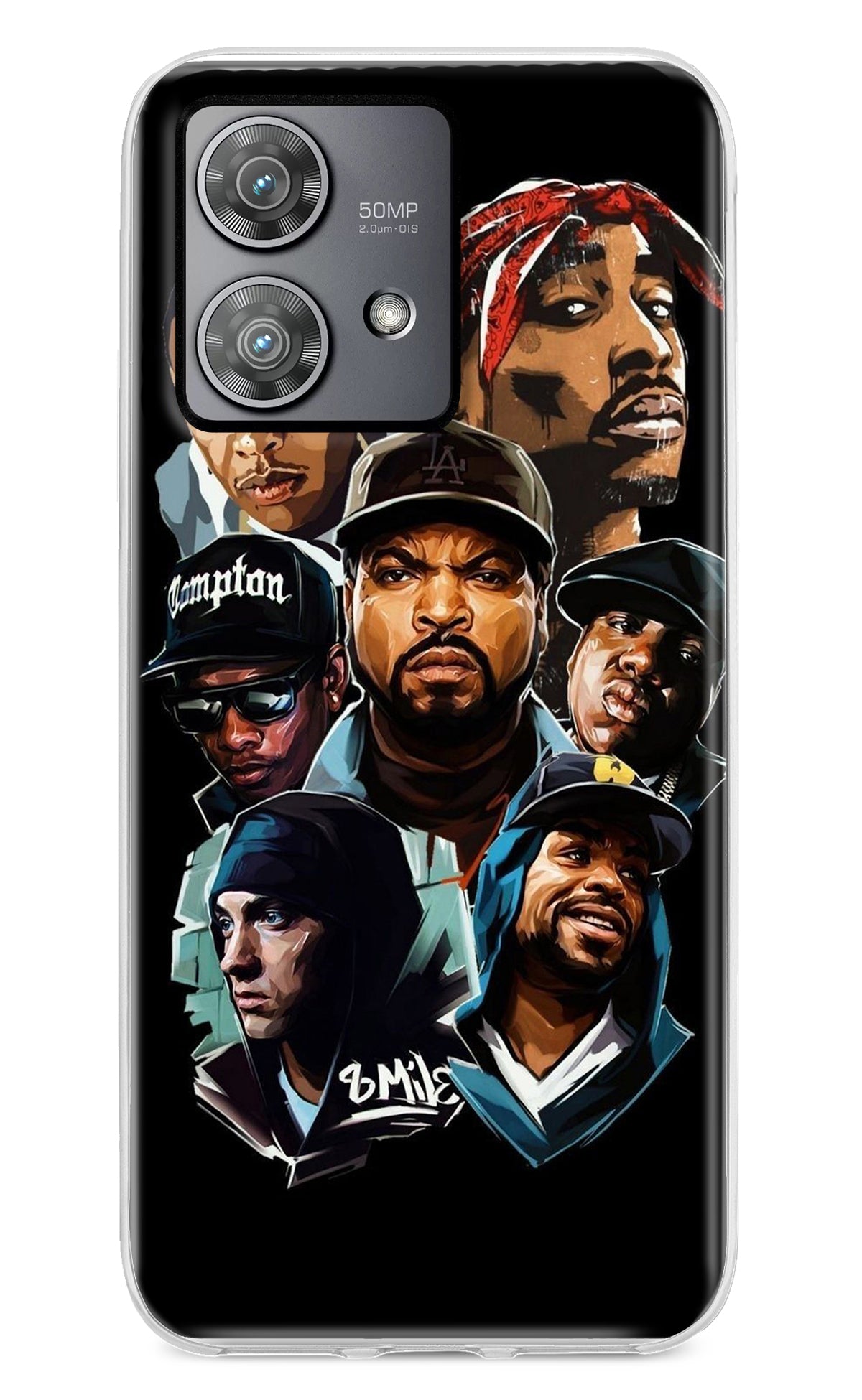 Rappers Moto Edge 40 Neo Back Cover