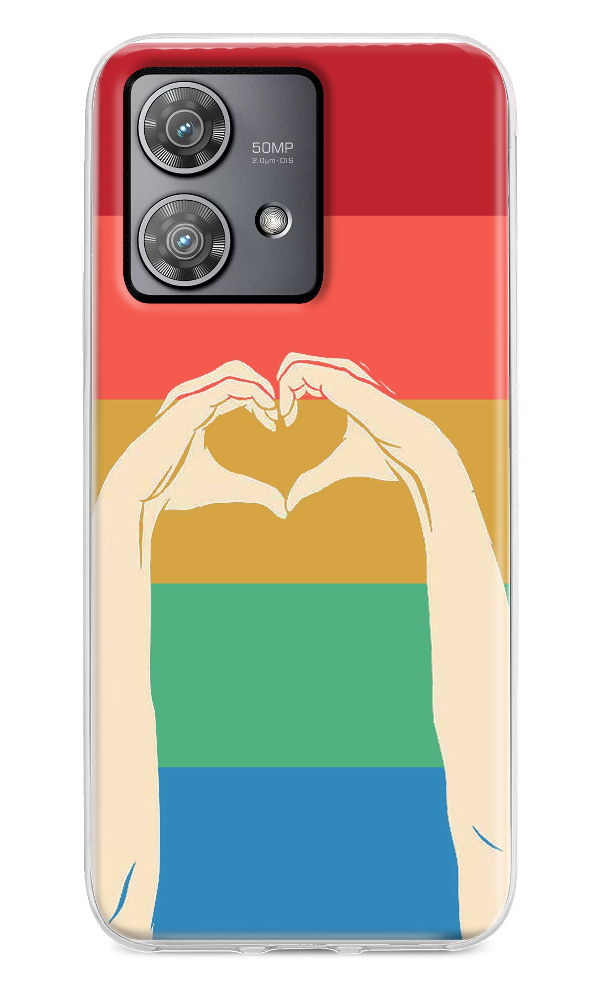 Vintage Love Moto Edge 40 Neo Back Cover