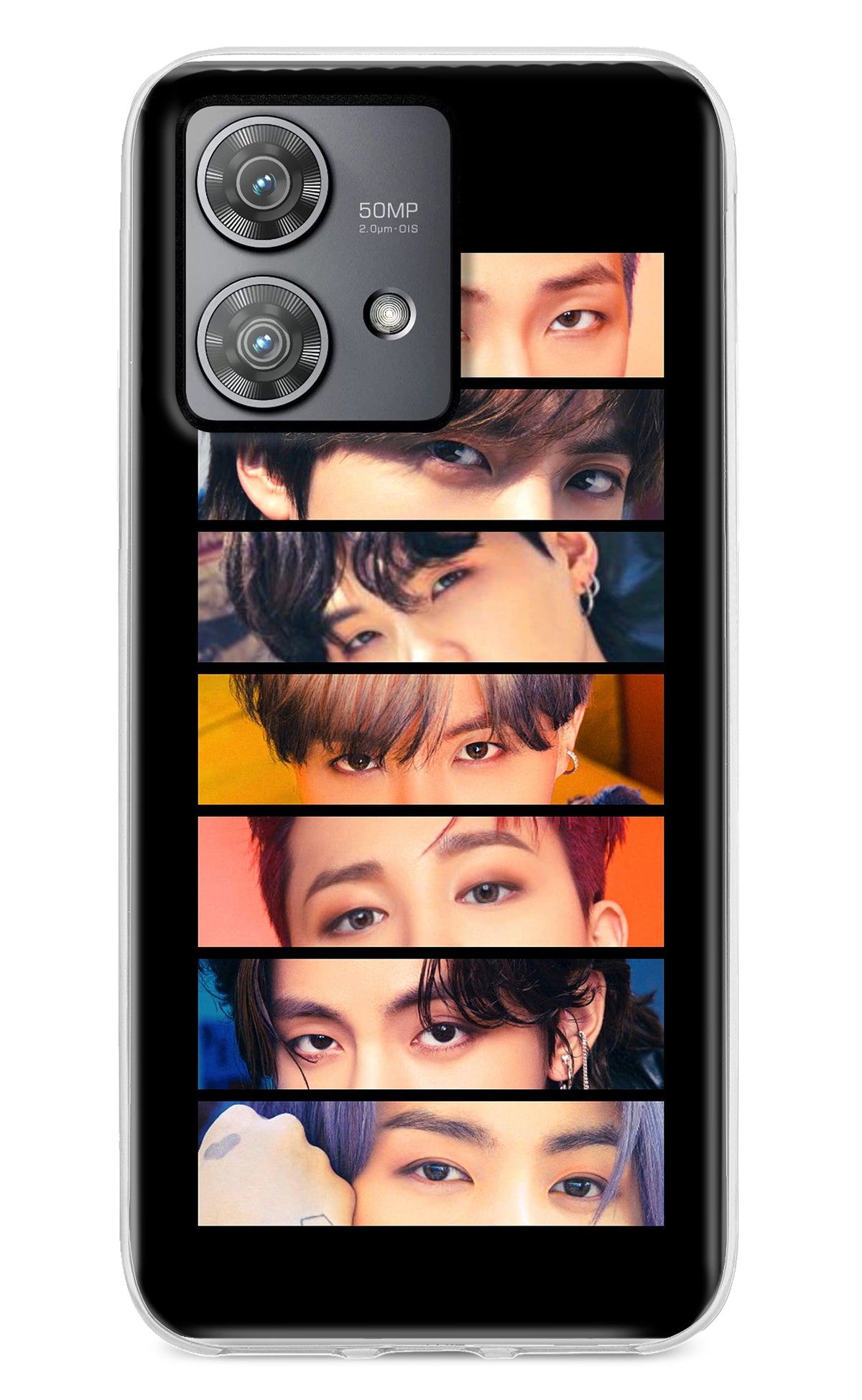 BTS Eyes Moto Edge 40 Neo Back Cover