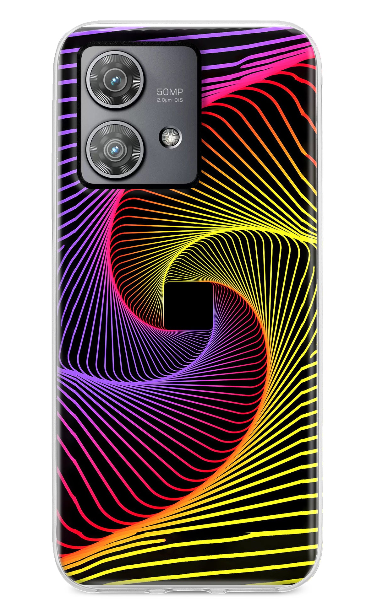 Colorful Strings Moto Edge 40 Neo Back Cover