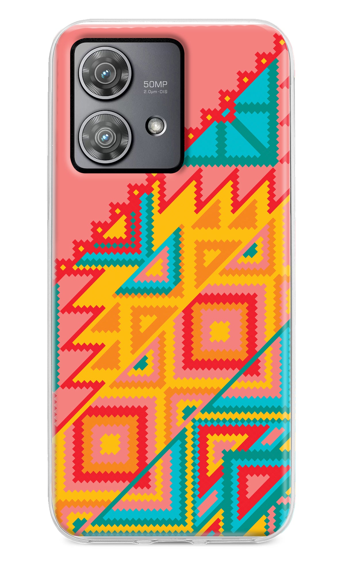 Aztec Tribal Moto Edge 40 Neo Back Cover