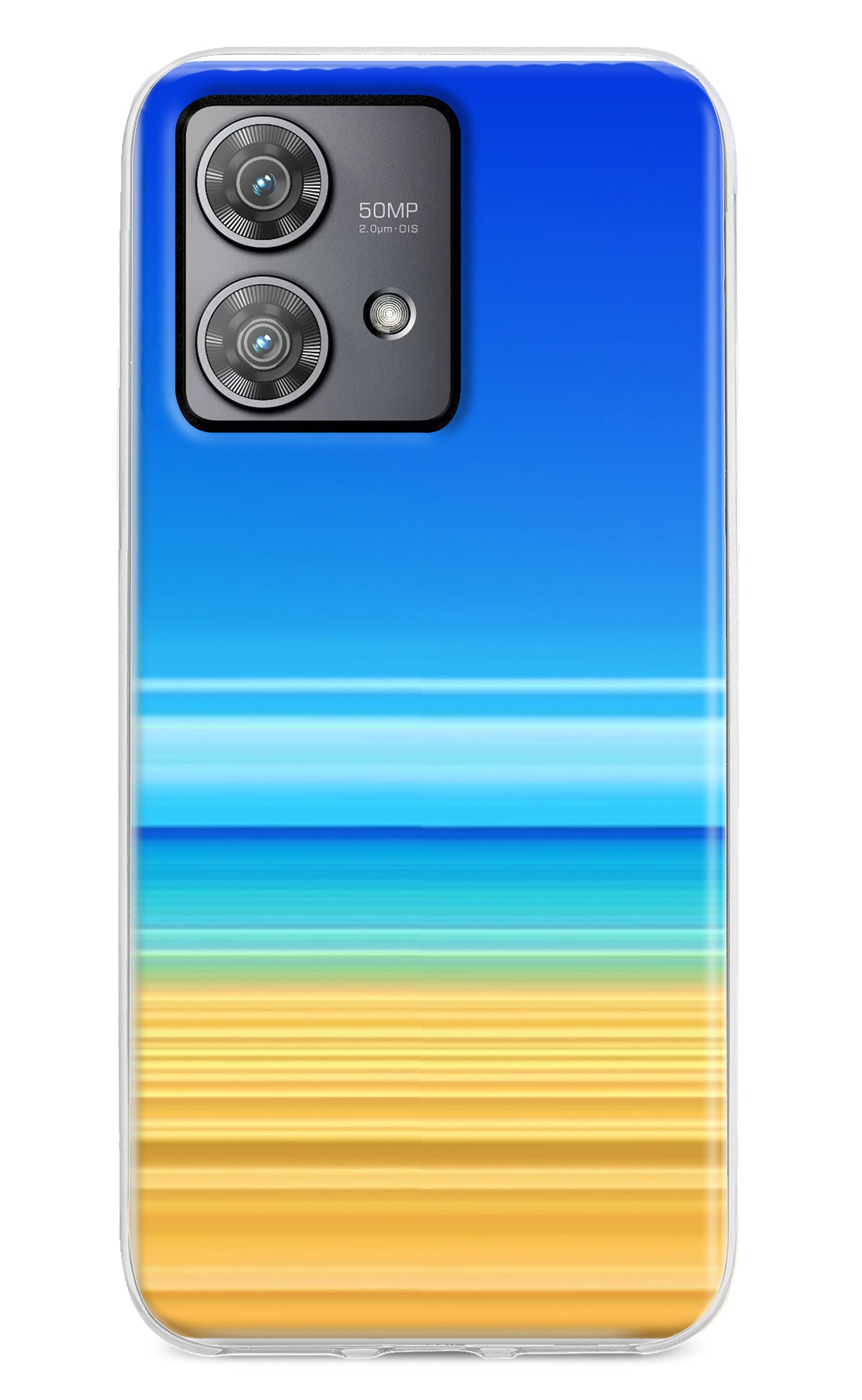 Beach Art Moto Edge 40 Neo Back Cover