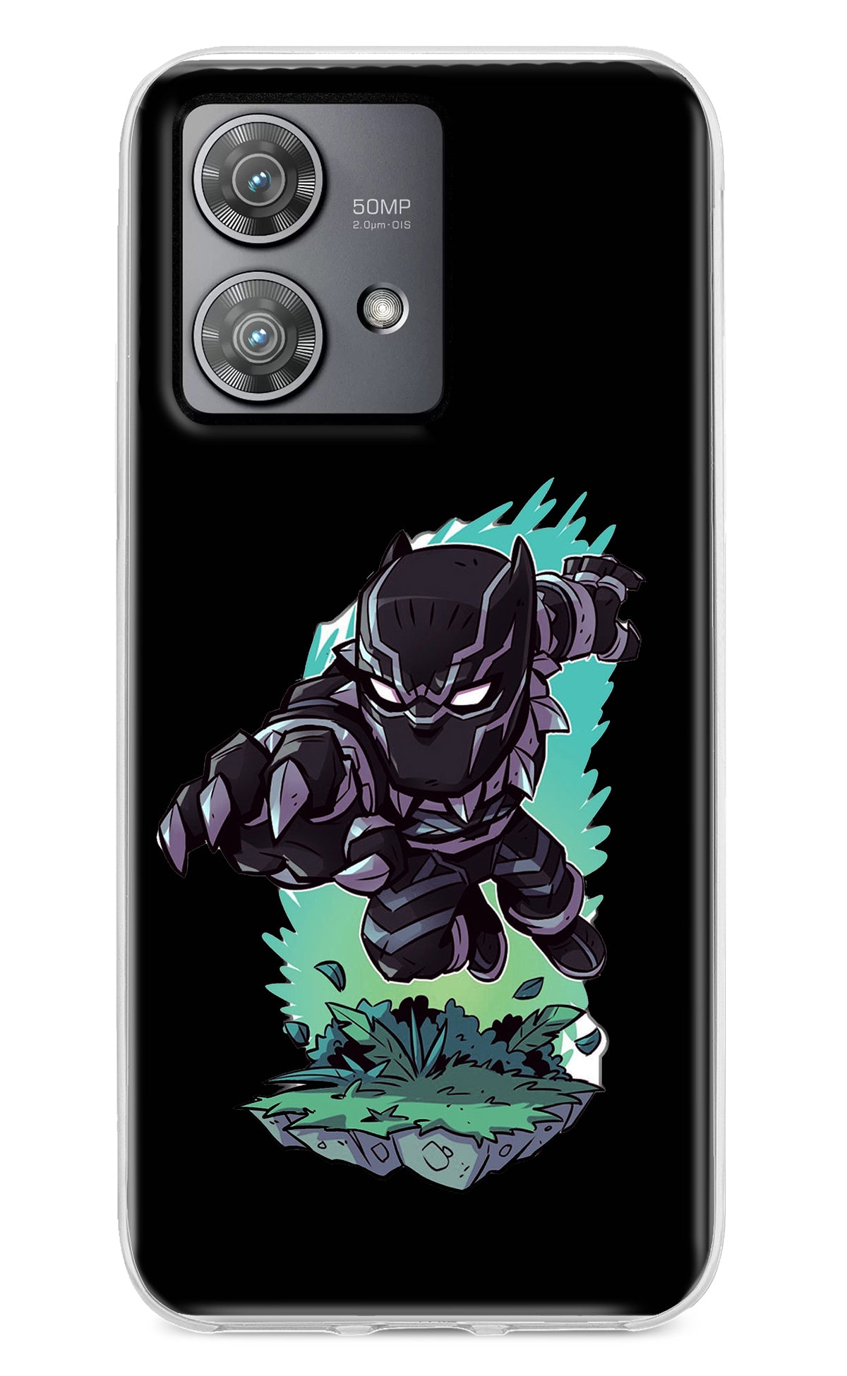 Black Panther Moto Edge 40 Neo Back Cover