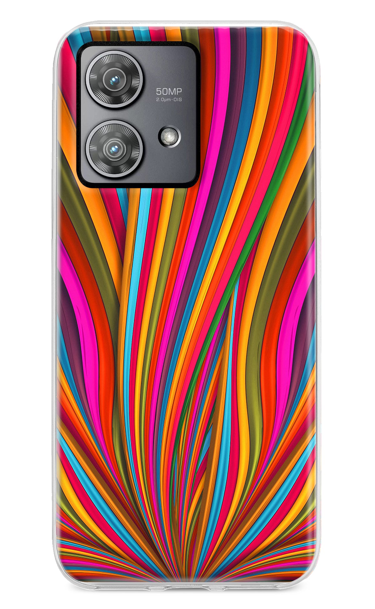 Trippy Wavy Moto Edge 40 Neo Back Cover