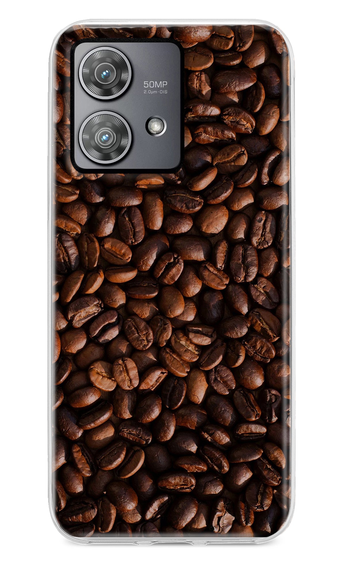 Coffee Beans Moto Edge 40 Neo Back Cover