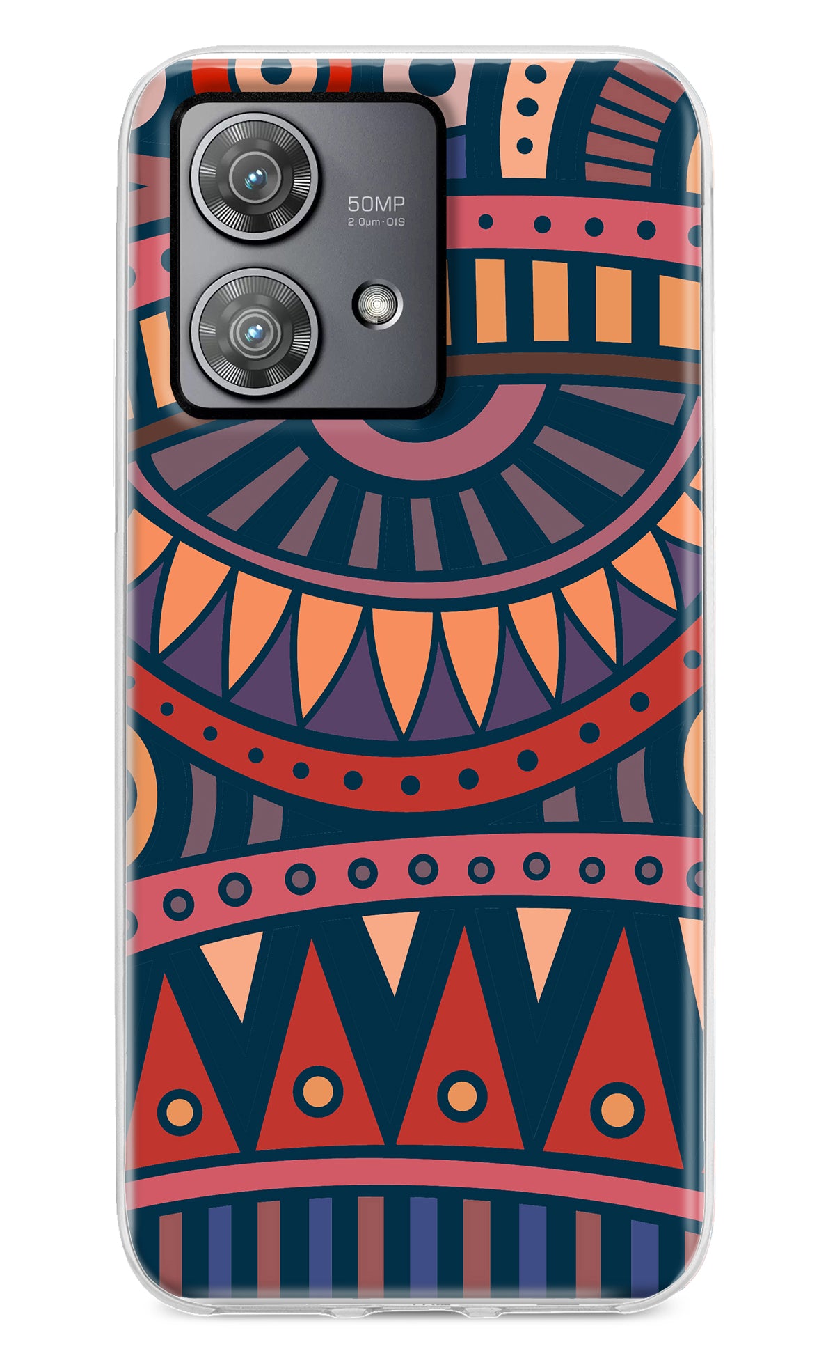 African Culture Design Moto Edge 40 Neo Back Cover