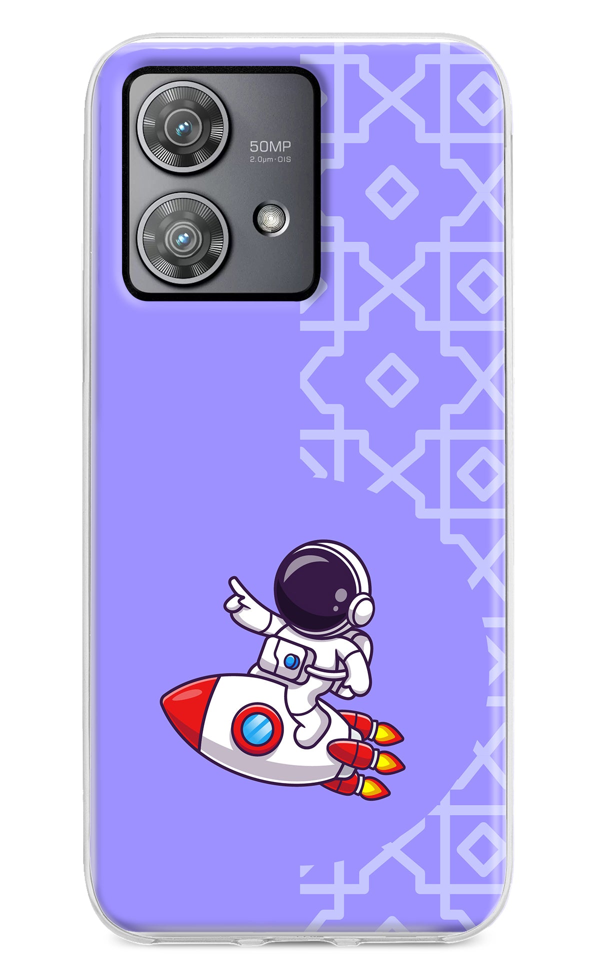 Cute Astronaut Moto Edge 40 Neo Back Cover