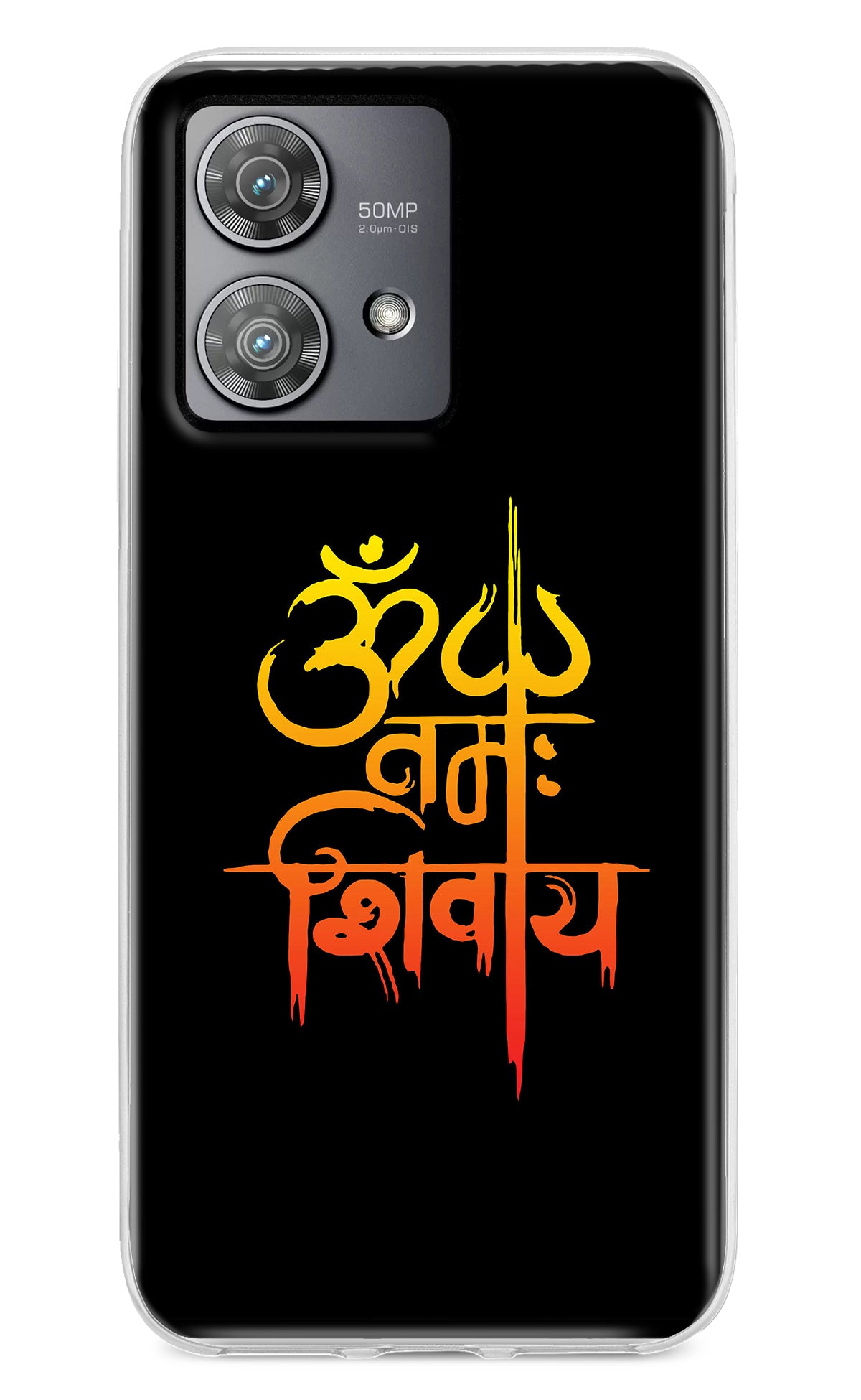 Om Namah Shivay Moto Edge 40 Neo Back Cover